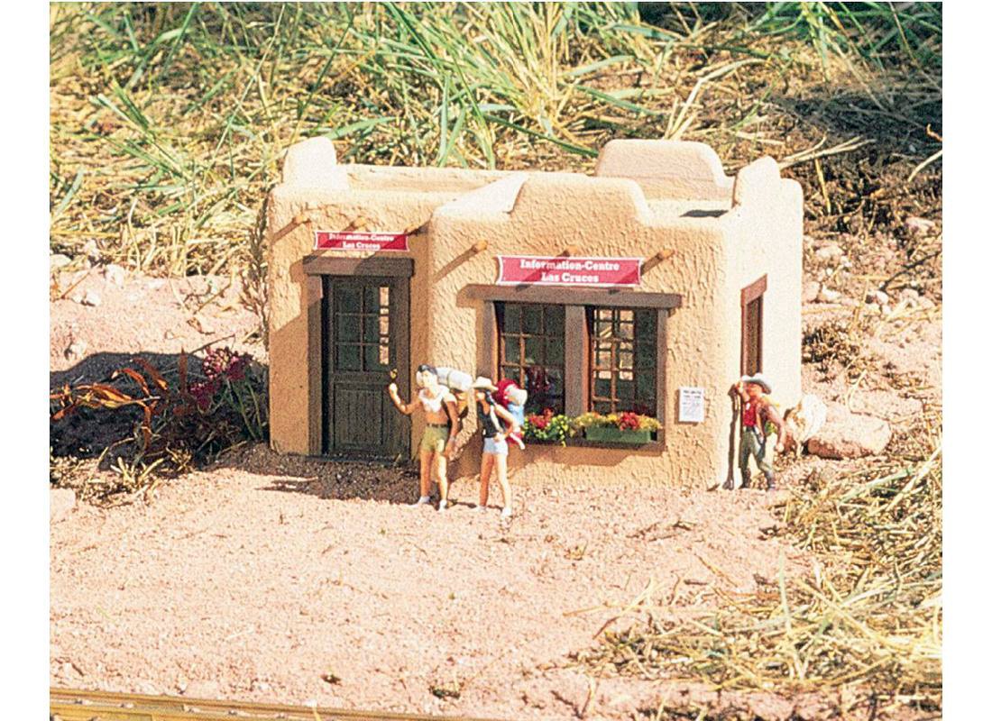PIKO G Scale Las Cruces Town Building Kit - Realistic Model Train Accessory for Garden & Outdoor Railroad Layouts