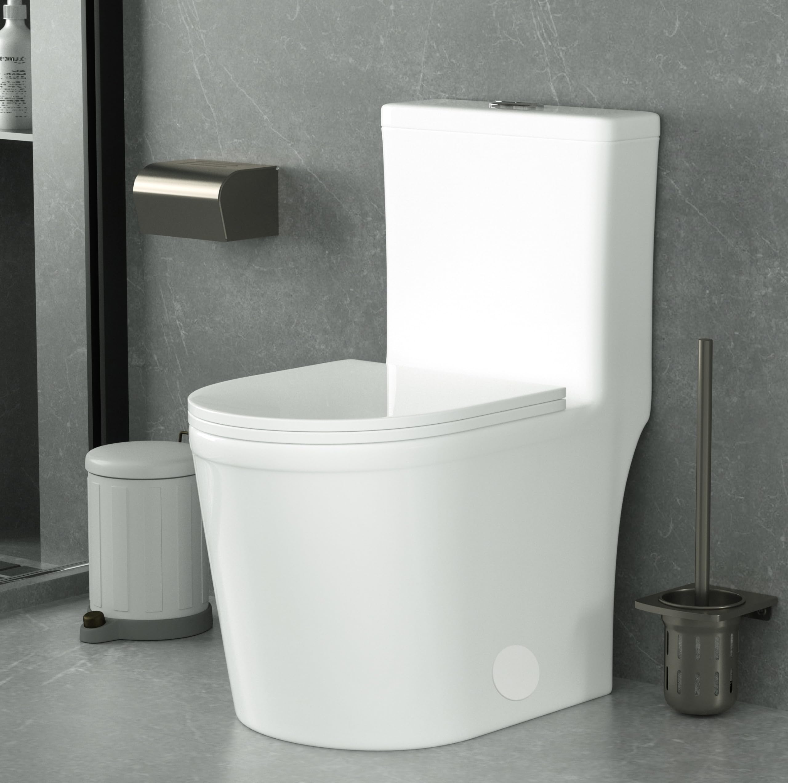 Sounor Round Compact One-Piece Toilet - 12