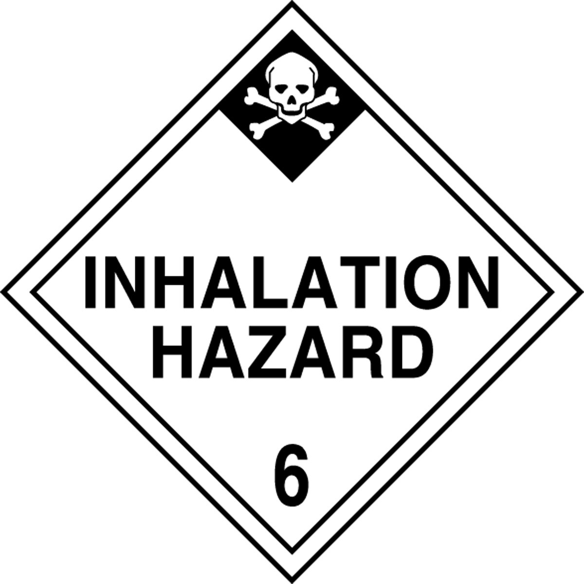 Accuform MPL603CT10 DOT Hazard Class 6 Placard - 
