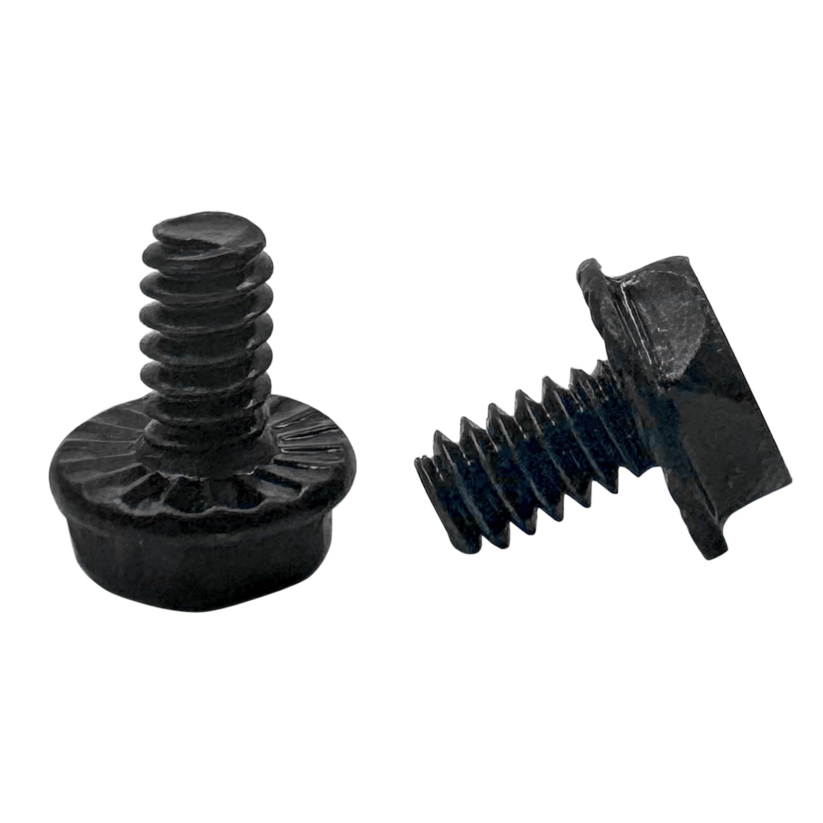 200PCS 6#-32x6mm Hex Phillips Head Computer Case Screws - Hard Drive Mounting Fasteners for PC Building & Repair (Black/Nickel Plated) | Ideal for DIY Computer Assembly, Server Rack Installation & Electronics Maintenance