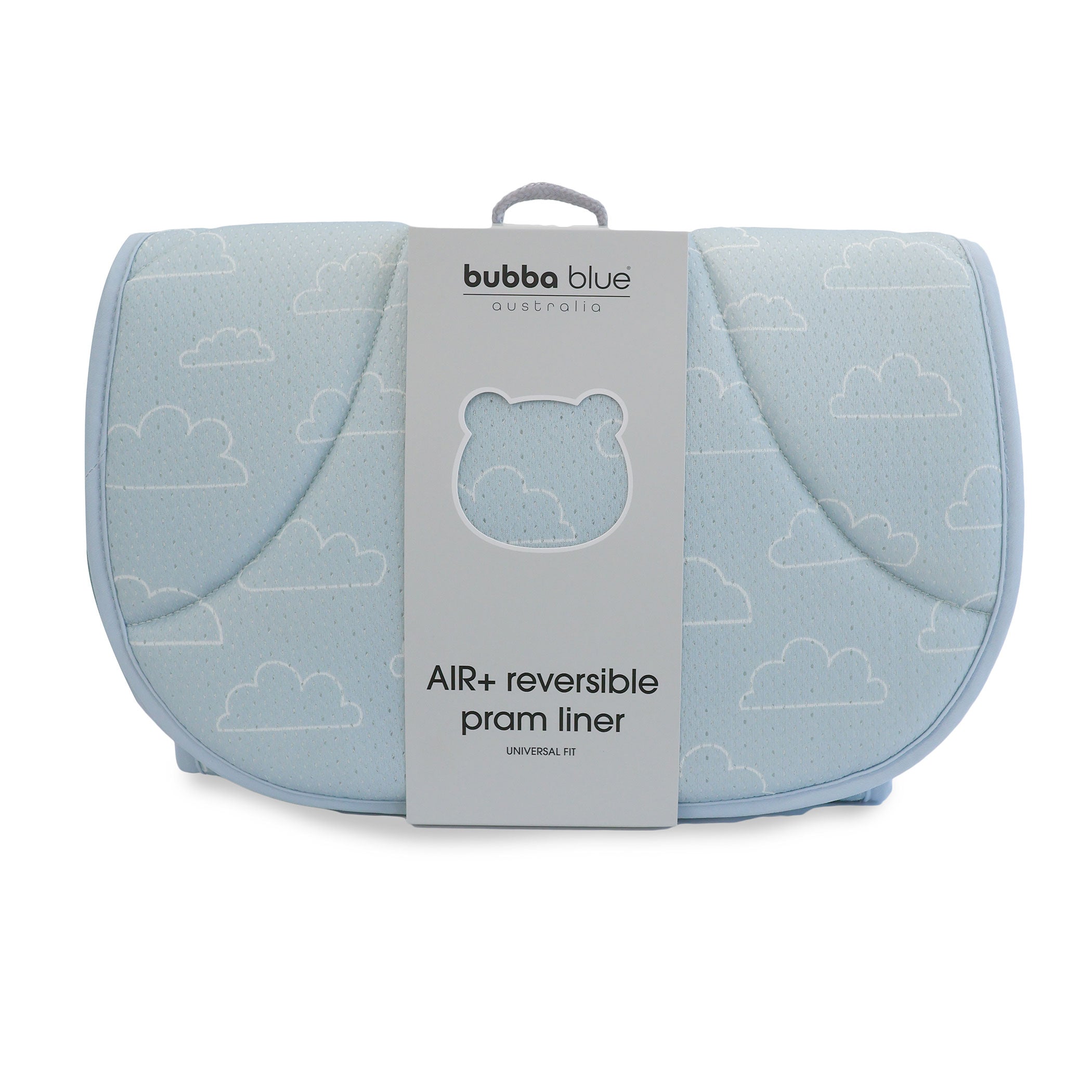 Nordic AIR+ Reversible Baby Stroller Liner - Breathable Sky Blue & Mint Green Pram Cushion for Newborns & Toddlers | Perfect for Strollers, Carriers & Shopping Carts
