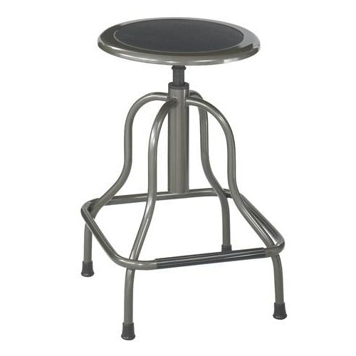 Safco 6665 Steel Stool - Heavy Duty Diesel High Base Backless Bar Stool for Industrial & Commercial Use - Perfect for Workshops, Garages, Bars & Restaurants