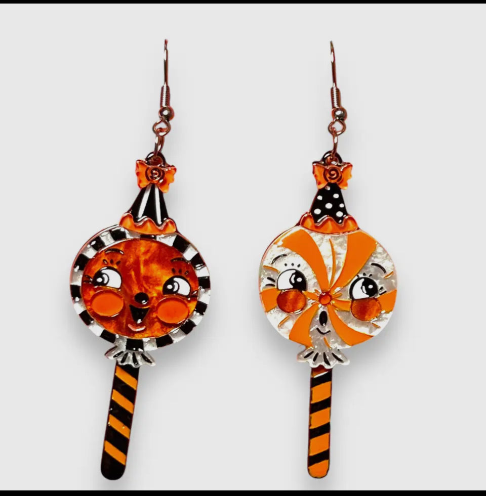 Sweet Treats Lollipop Earrings - Fun Candy-Inspired Jewelry for Women & Girls - Perfect for Parties, Cosplay & Everyday Fashion Accessories