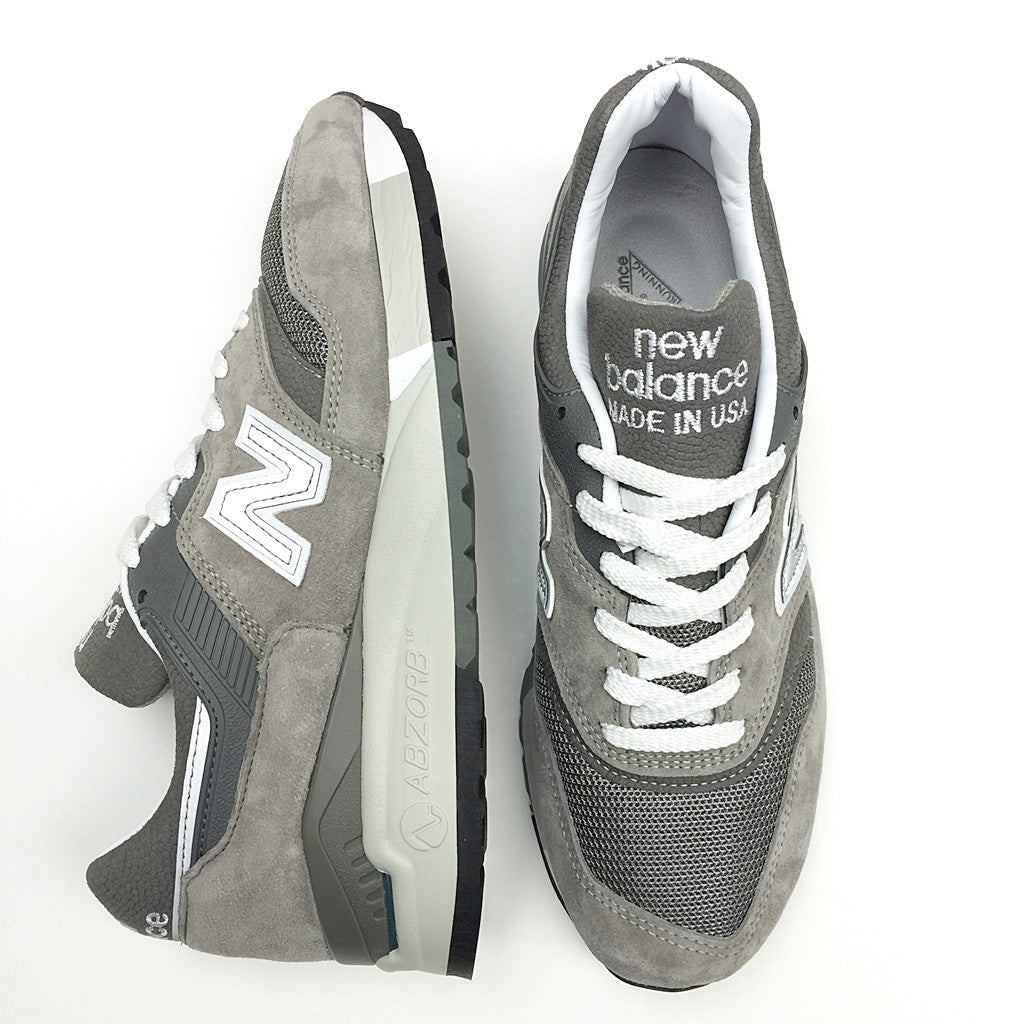New Balance M9975GR Grey Silver White Sneakers - Made in USA - Premium Running & Walking Shoes for Men & Women