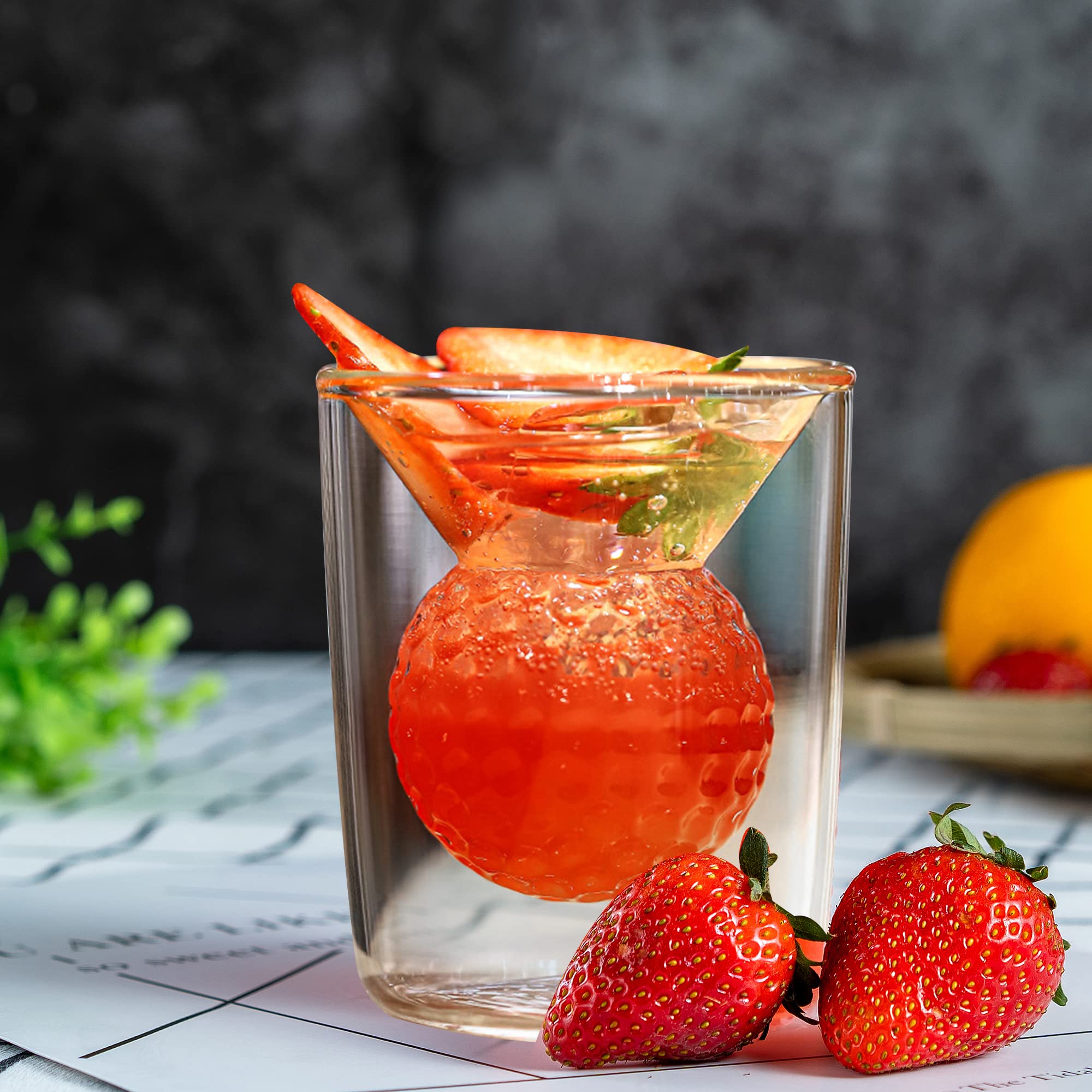 Unique Golf Ball Whiskey Glasses Set - Perfect Golf Gifts for Men, Novelty Drinking Glasses with Embedded Golf Ball Design, Ideal for Home Bar, Parties & Birthday Presents - Great for Golf Enthusiasts & Whiskey Lovers