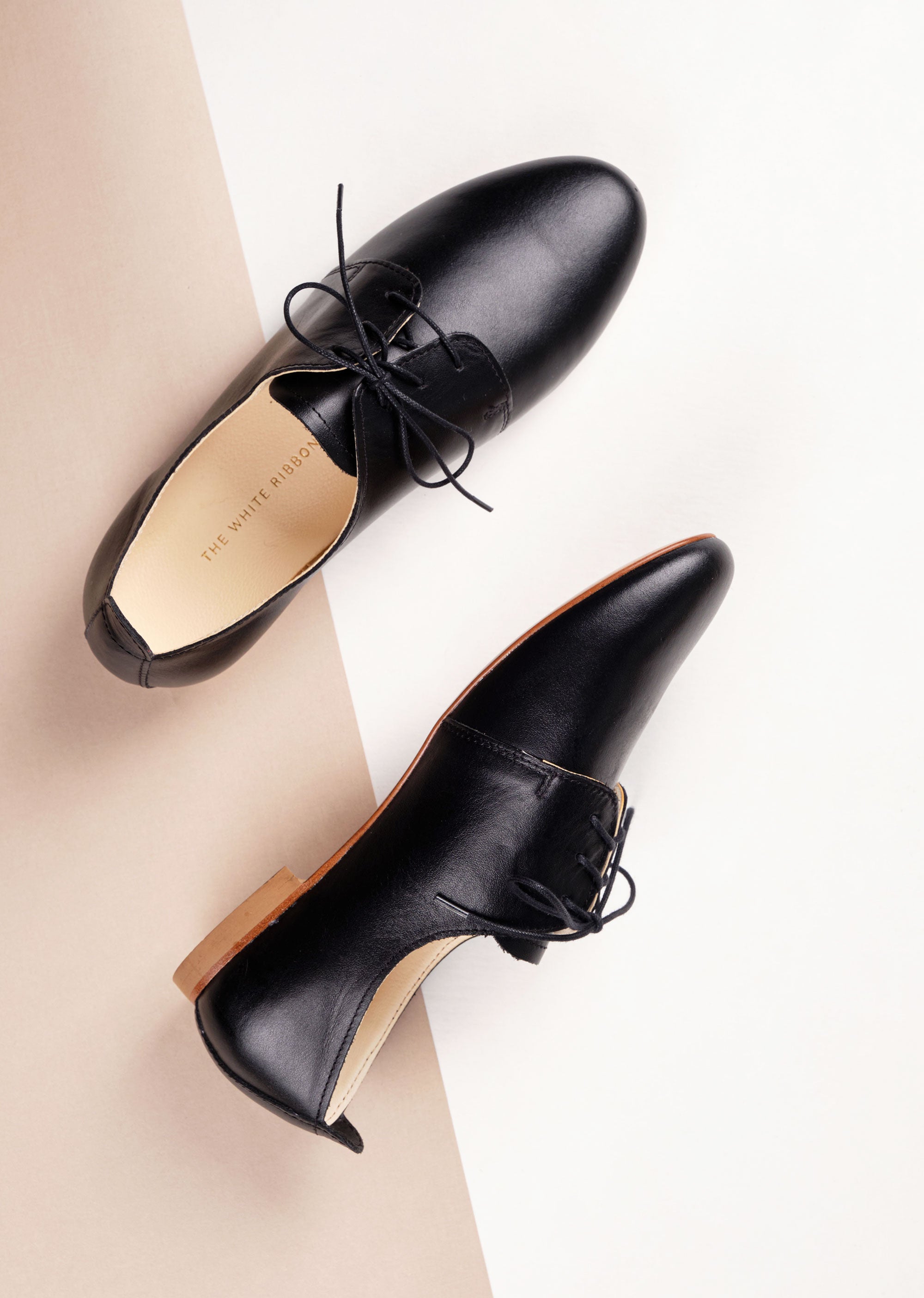 AMIRA Classic Black Oxford Shoes for Women - Comfortable & Stylish Formal Footwear for Office, Business, and Special Occasions