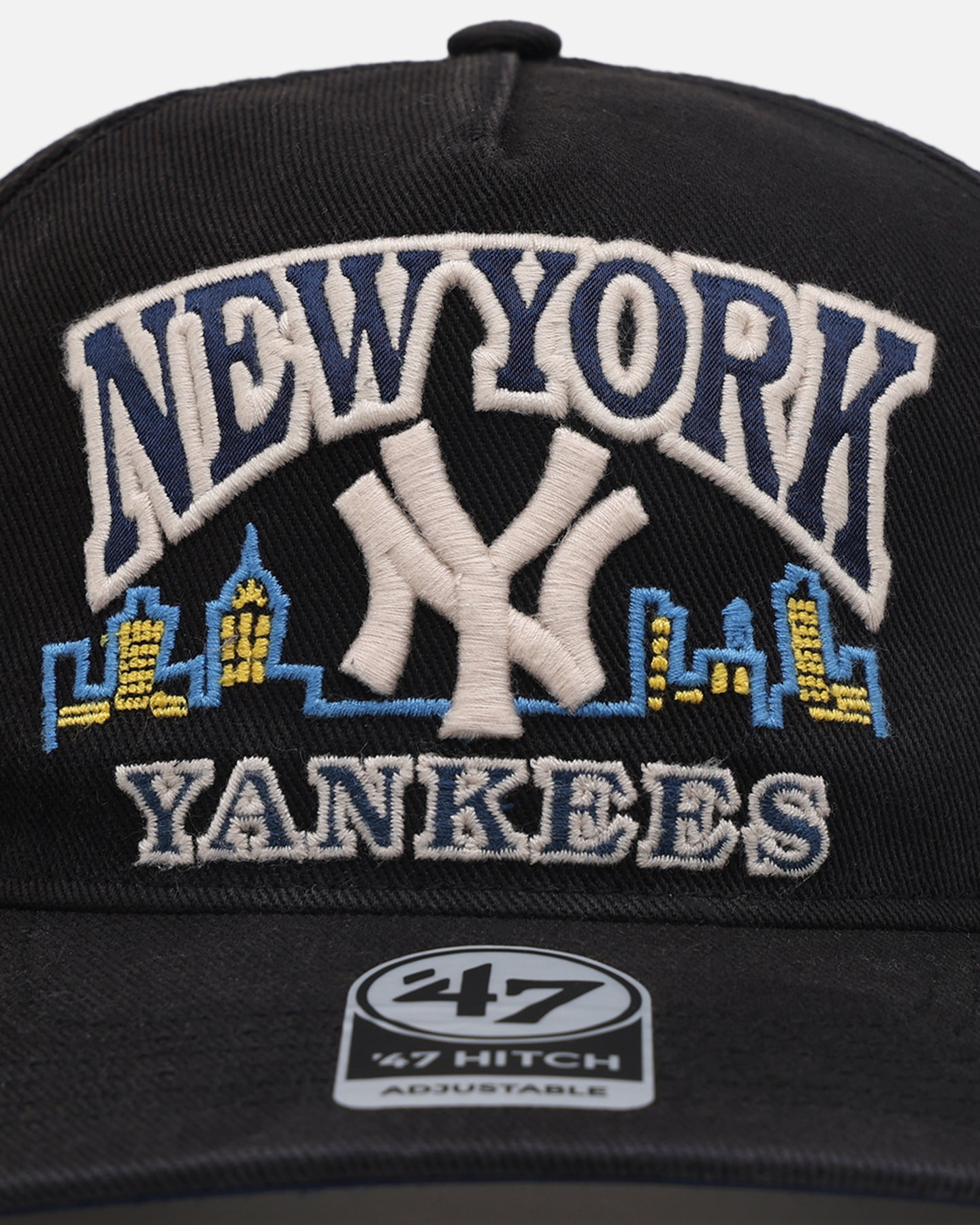 New York Yankees 'MLB Trophy Case' 47 Hitch Snapback Black Hat - Official MLB Licensed Adjustable Baseball Cap for Men & Women - Perfect for Games, Sports Events & Streetwear Fashion