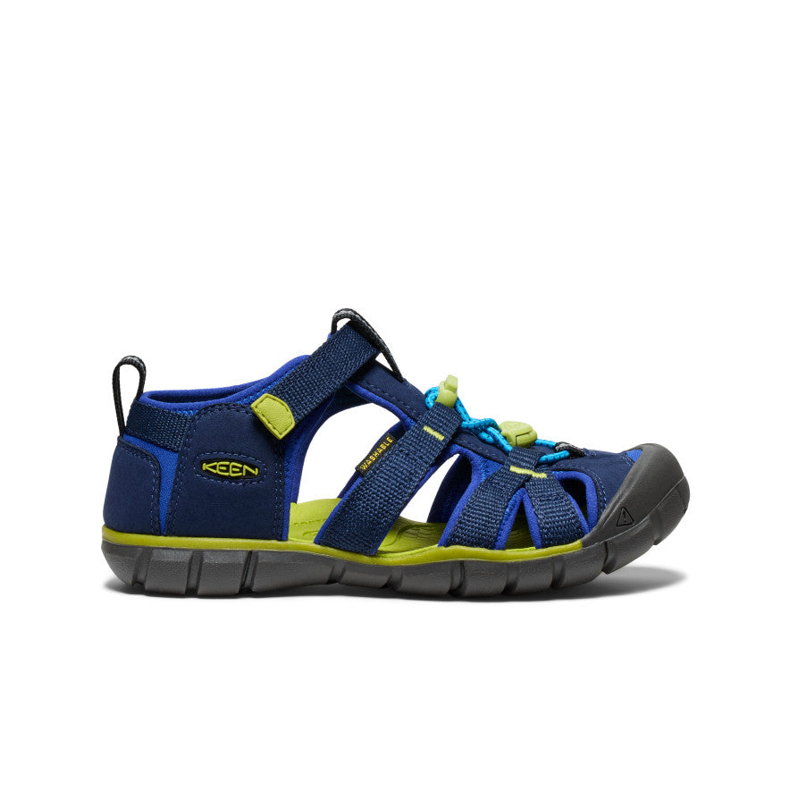 Big Kids' Seacamp II CNX Water Shoes | Navy Blue & Chartreuse | Lightweight Quick-Dry for Beach, Pool & Water Sports