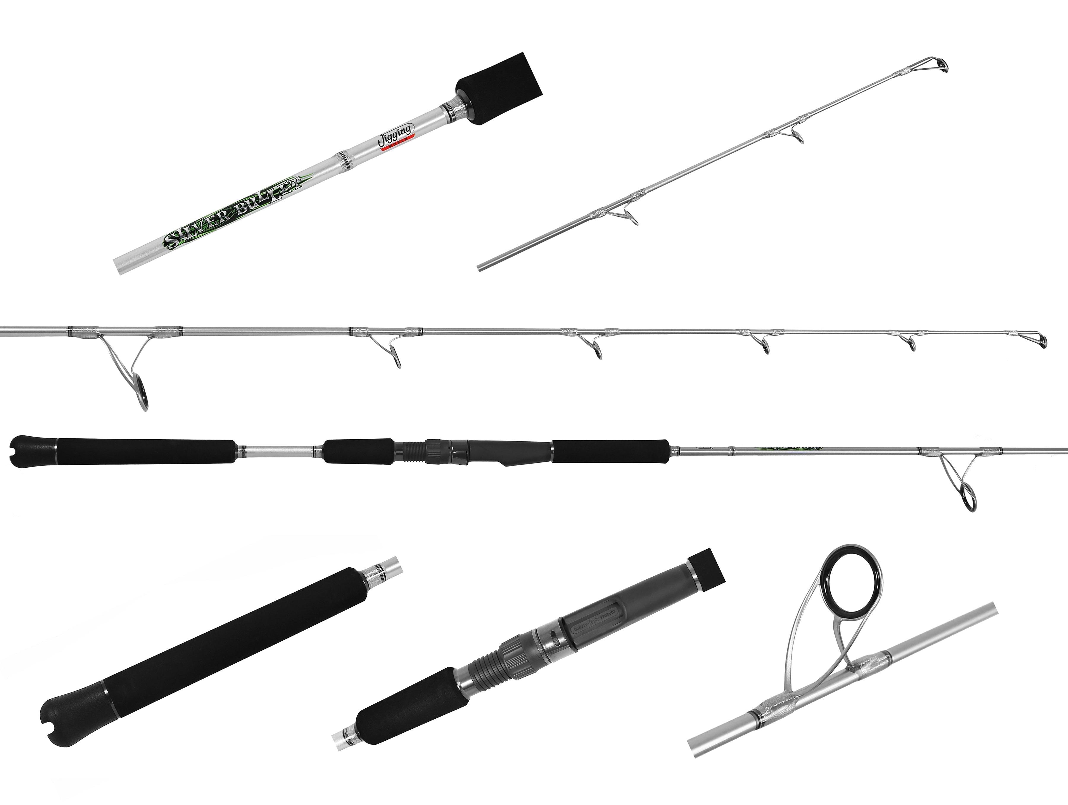 Jigging World Silver Bullet Spinning Rod - Premium Saltwater Fishing Rod for Jigging & Casting | Ideal for Offshore, Inshore & Deep Sea Fishing