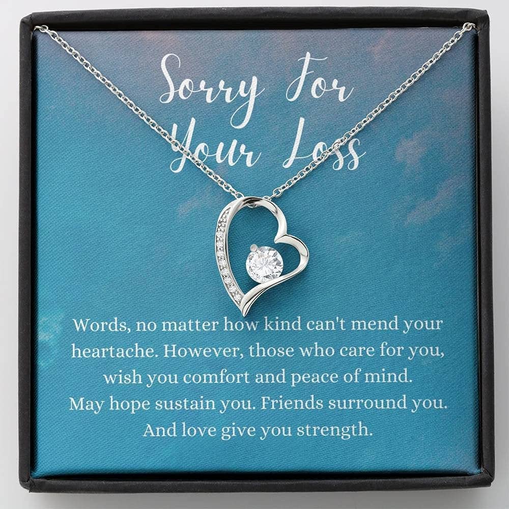 Personalized Memorial Necklace for Husband - Heart Keepsake Jewelry for Grieving Widows, Sympathy Gift for Loss of Spouse | Perfect for Remembrance, Funeral Memorials & Healing Process
