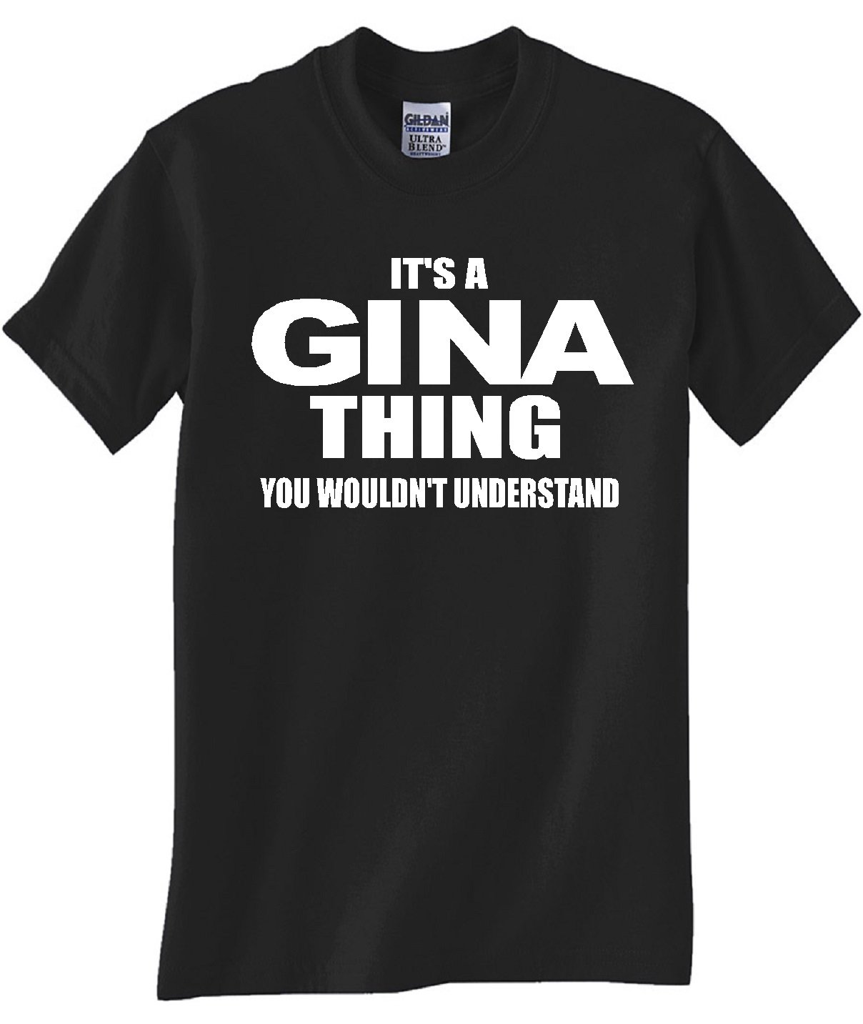 STUFF WITH ATTITUDE GINA Black Graphic T-Shirt for Women - Trendy Casual Tee for Streetwear, Concerts & Everyday Outfits