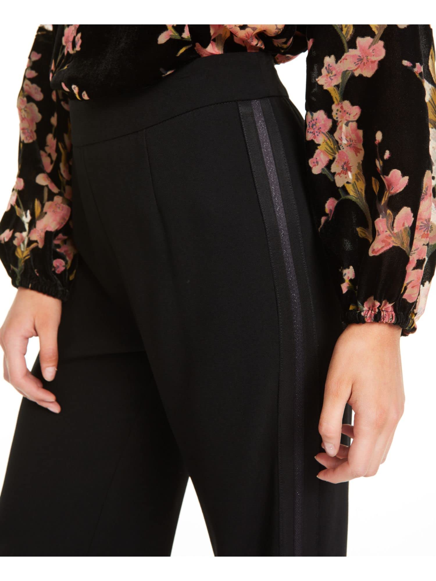 Nanette Lepore Women's Black Wide Leg Evening Pants Size 4 - Elegant Formal Wear for Dinner Parties & Special Occasions