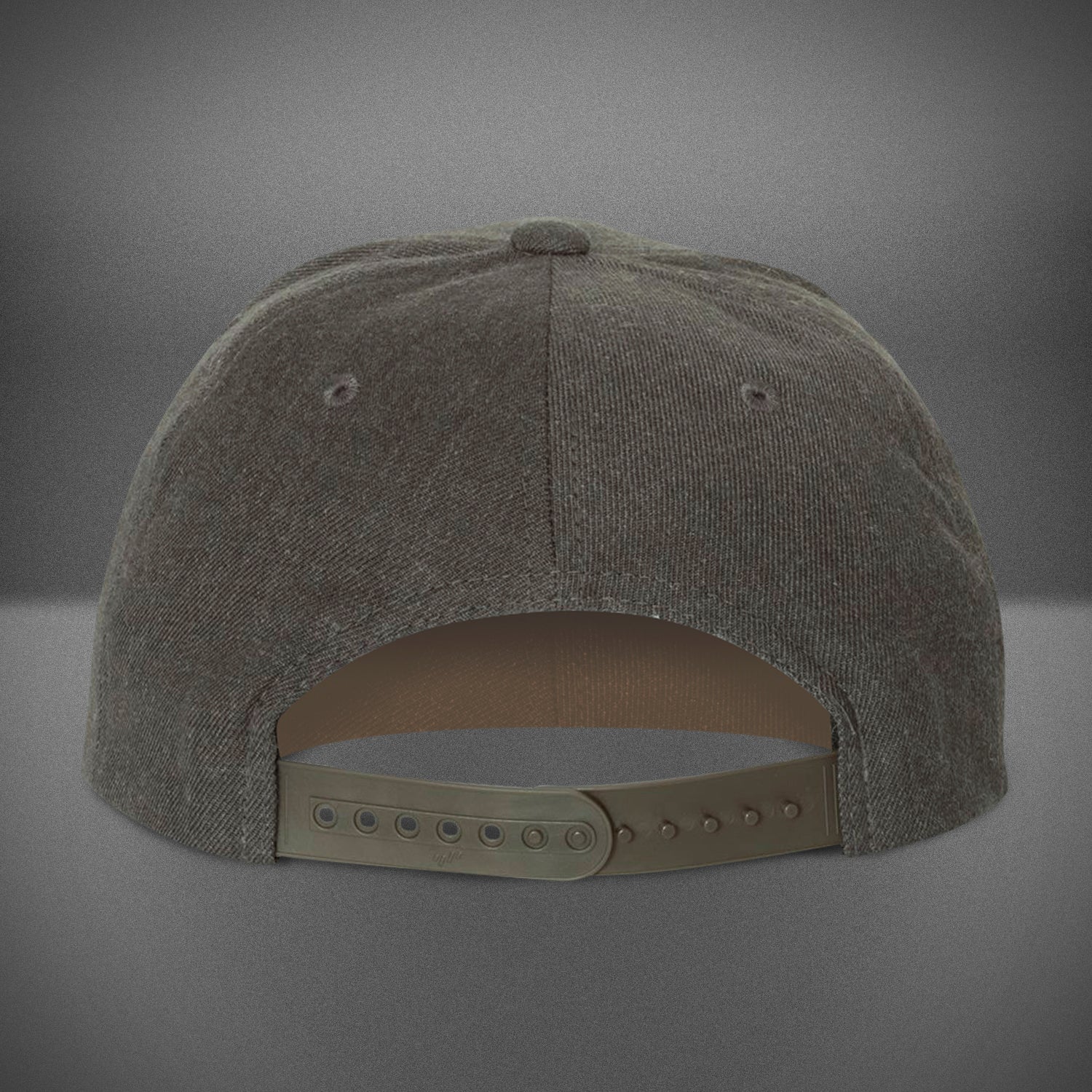 Motiv Flat Bill Snapback Cap - Dark Heather Adjustable Baseball Hat for Men & Women - Perfect for Sports, Streetwear & Casual Outfits