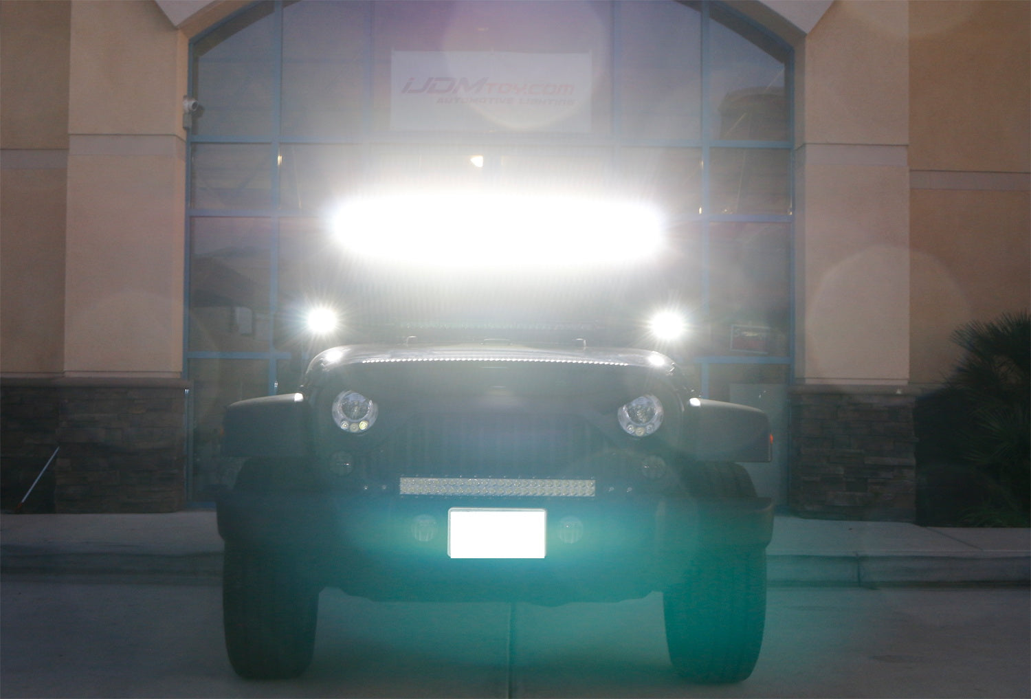 36W LED Pod Light with A-Pillar Mounting Bracket & Wiring Harness - Compatible with 2007-2017 Jeep Wrangler JK - Off-Road, Trail, Night Driving Lighting Upgrade