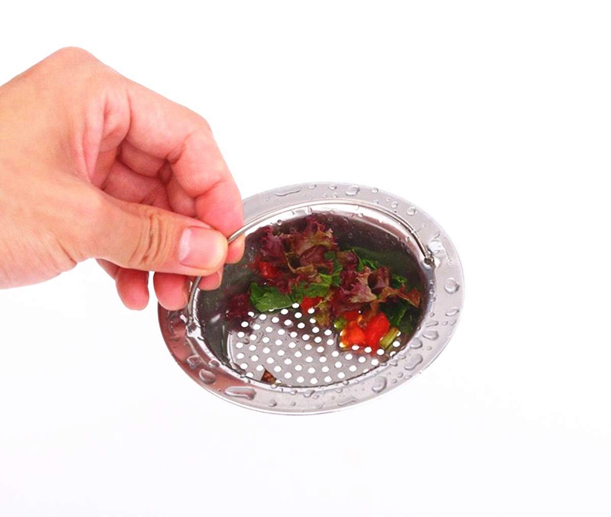 4-Pack Premium Stainless Steel Kitchen Sink Strainer with Handle - 4.33