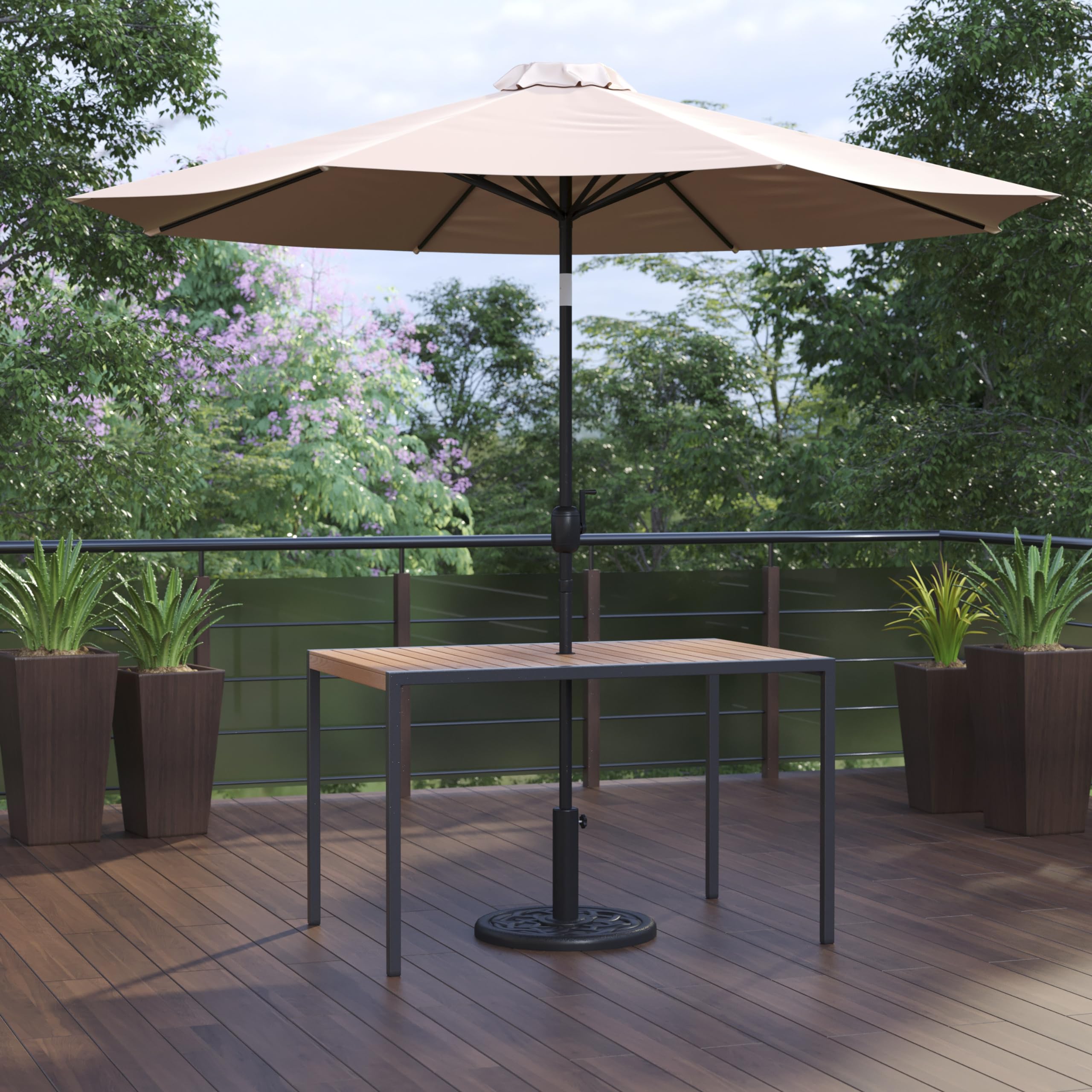Flash Furniture Lark 3-Piece Outdoor Patio Dining Set - 30