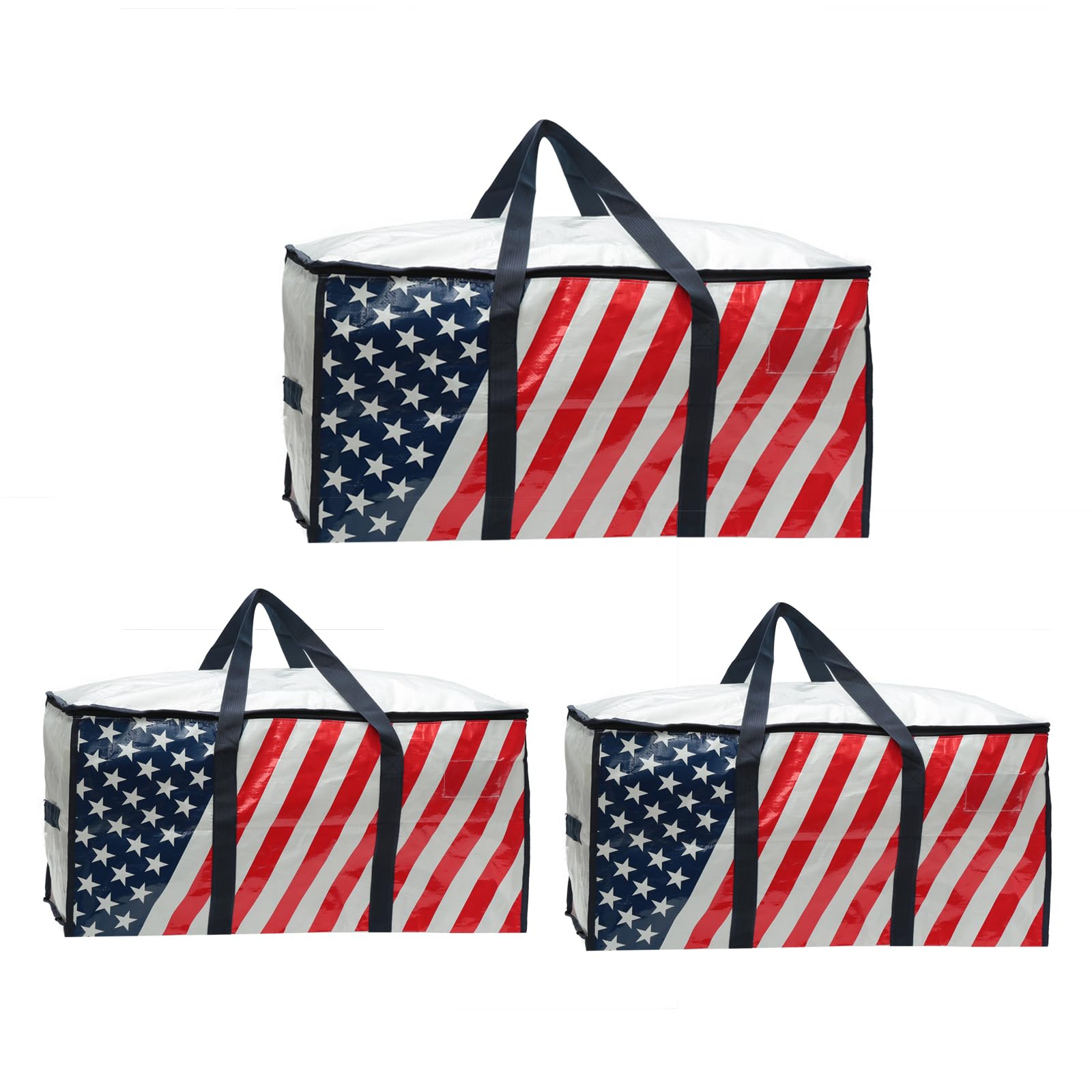 3 Pack Extra Large Heavy Duty Moving Bags - Waterproof Storage Bags with Zipper & Handles, Reinforced Backpack Straps for Clothes & Travel, Durable Alternative to Moving Boxes - Perfect for Moving, Storage & Camping Gear Organization
