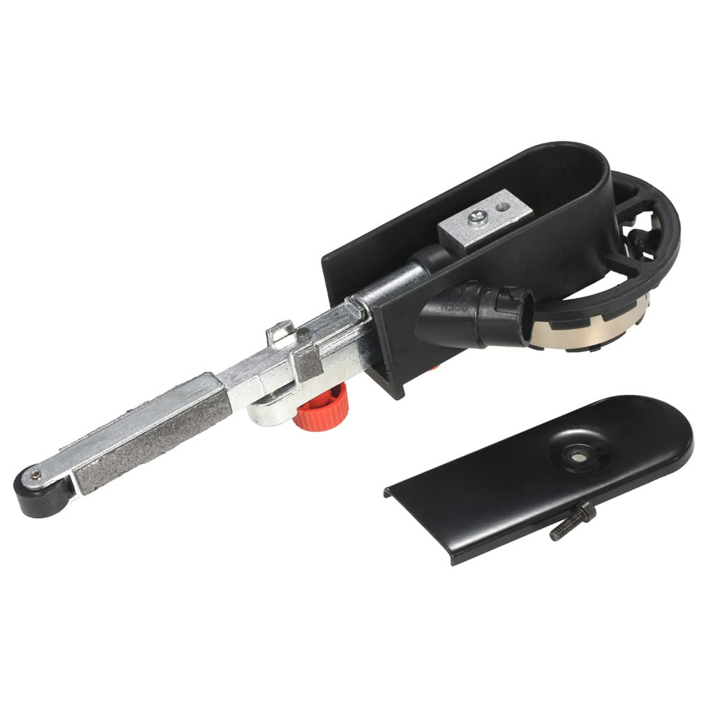 115mm & 125mm Sanding Belt Adapter for Angle Grinder - Mini DIY Belt Sander Kit with Bandfile - Perfect for Woodworking, Metal Polishing & DIY Home Projects