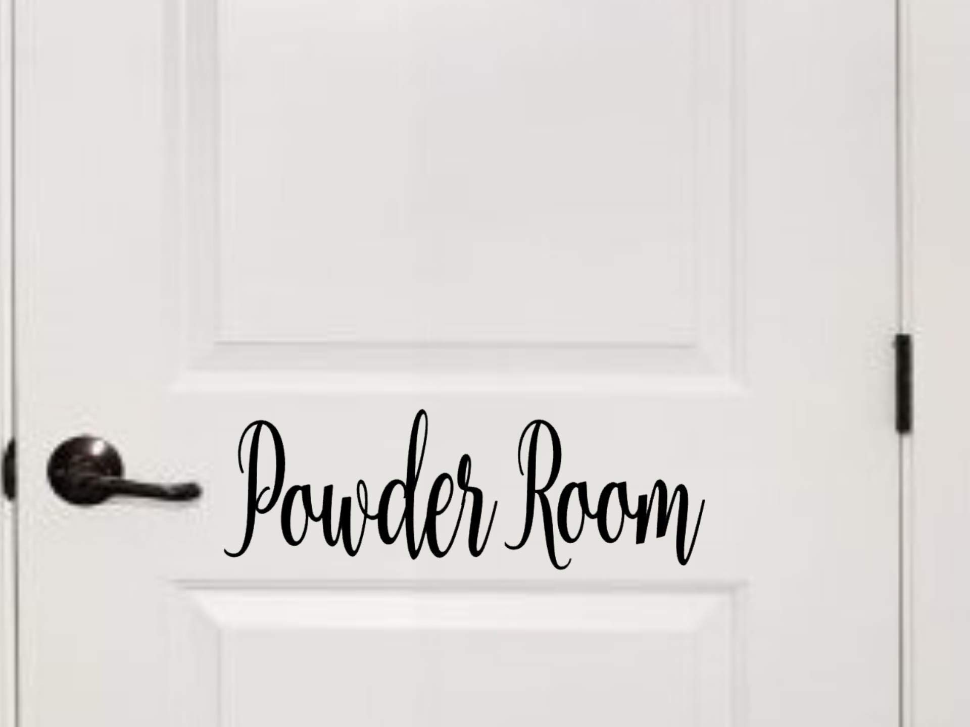 Removable Vinyl Wall Decal for Powder Room & Kitchen Pantry - Waterproof Home Decor - Perfect Housewarming Gift for Bathroom, Laundry Room & Nursery Decor