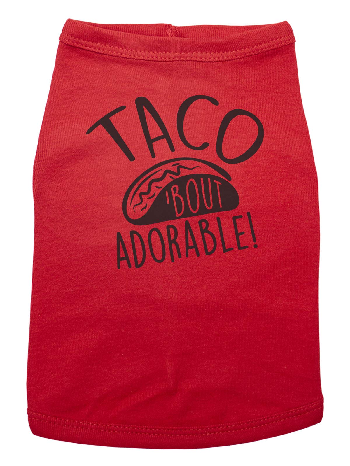 Trendy Taco Bout Adorable Dog Shirt for Puppies - Cute Food Themed Pet Outfit (XXL, Red) | Perfect for Dog Birthday Parties, Photo Shoots & Daily Walks