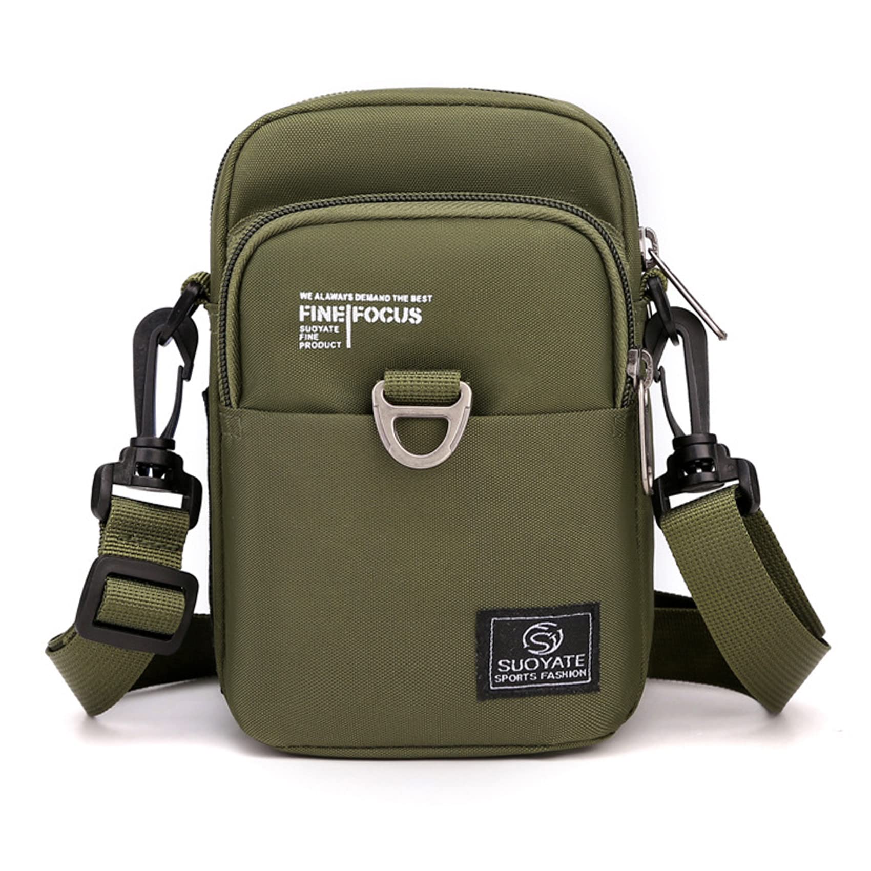 FAJIA Small Crossbody Bag for Men & Women - Lightweight Nylon Mini Messenger Shoulder Bag - Holds Phone, Passport & Essentials - Perfect for Travel, Commuting & Daily Use