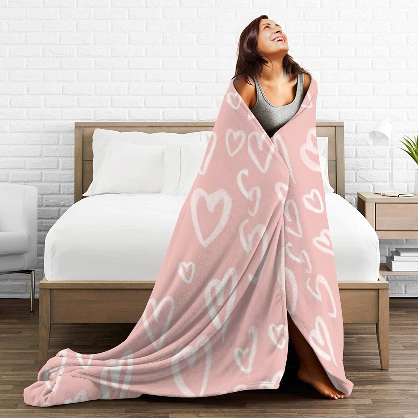 Soft Flannel Strawberry Throw Blanket - 60