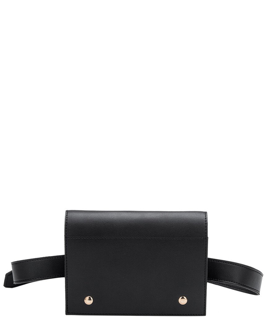 Melie Bianco Stylish Waist Bags For Women - Gabby Belt Design - Luxury Vegan Leather Crossbody Bag (Black) | Perfect for Travel, Gym & Everyday Use