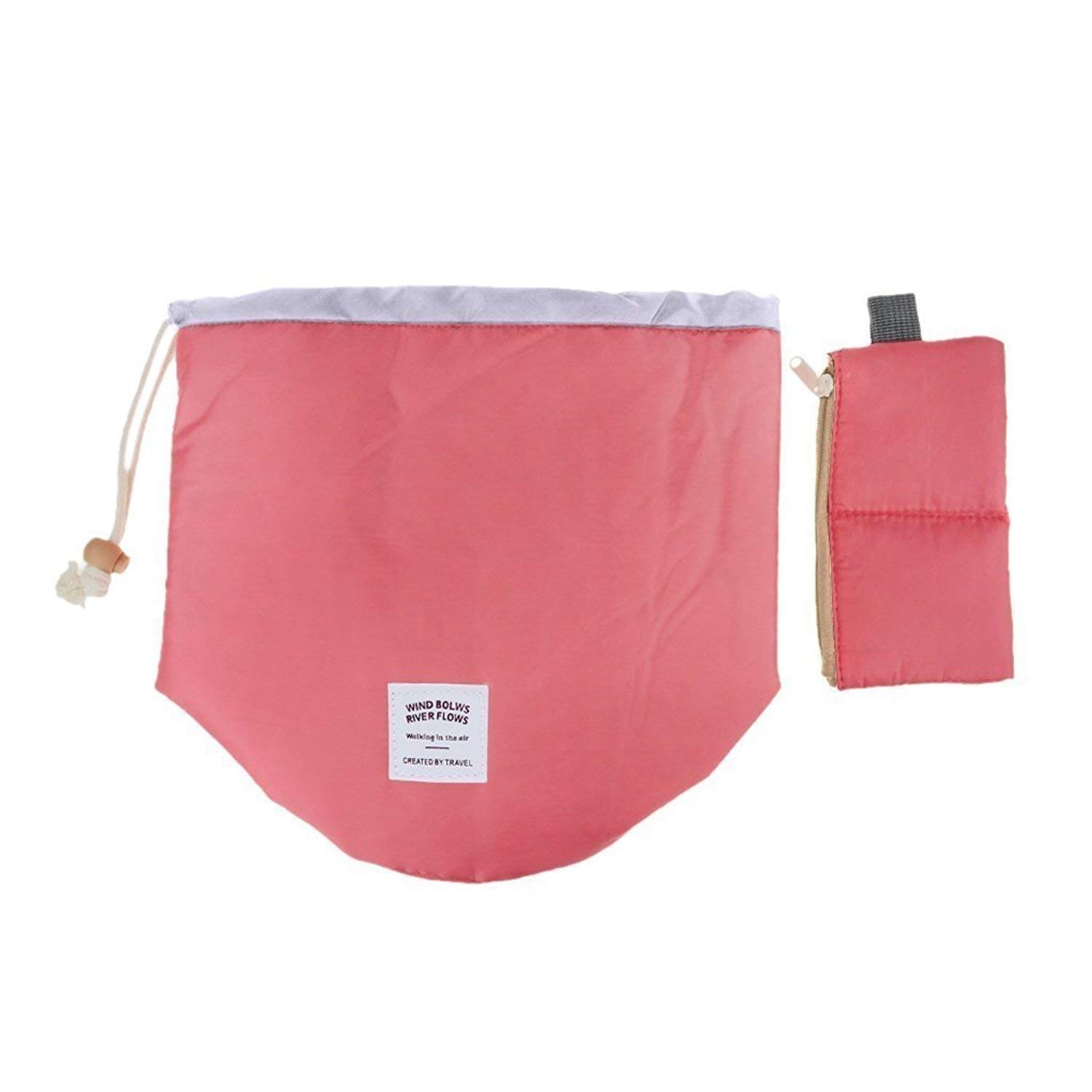 Seaspirit Barrel Shaped Waterproof Cosmetic Makeup Bag - Travel Toiletry Organizer Pouch for Women (Multicolor) - Perfect for Travel, Gym, Beach & Daily Essentials Storage