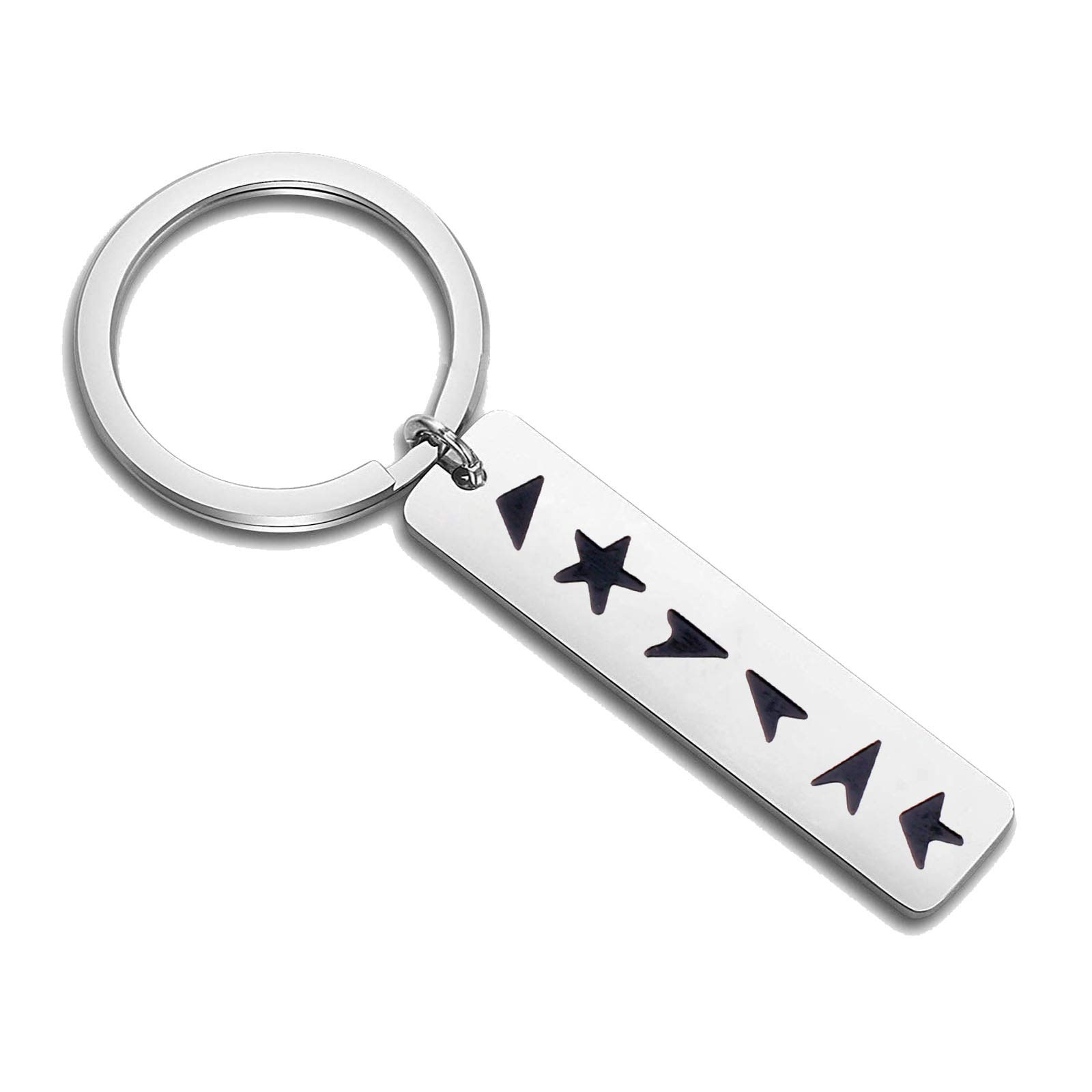 Black Star Keychain - Rock Star Inspired Jewelry Gift for Music Lovers & Friends | Perfect for Concerts, Fan Events & Everyday Carry
