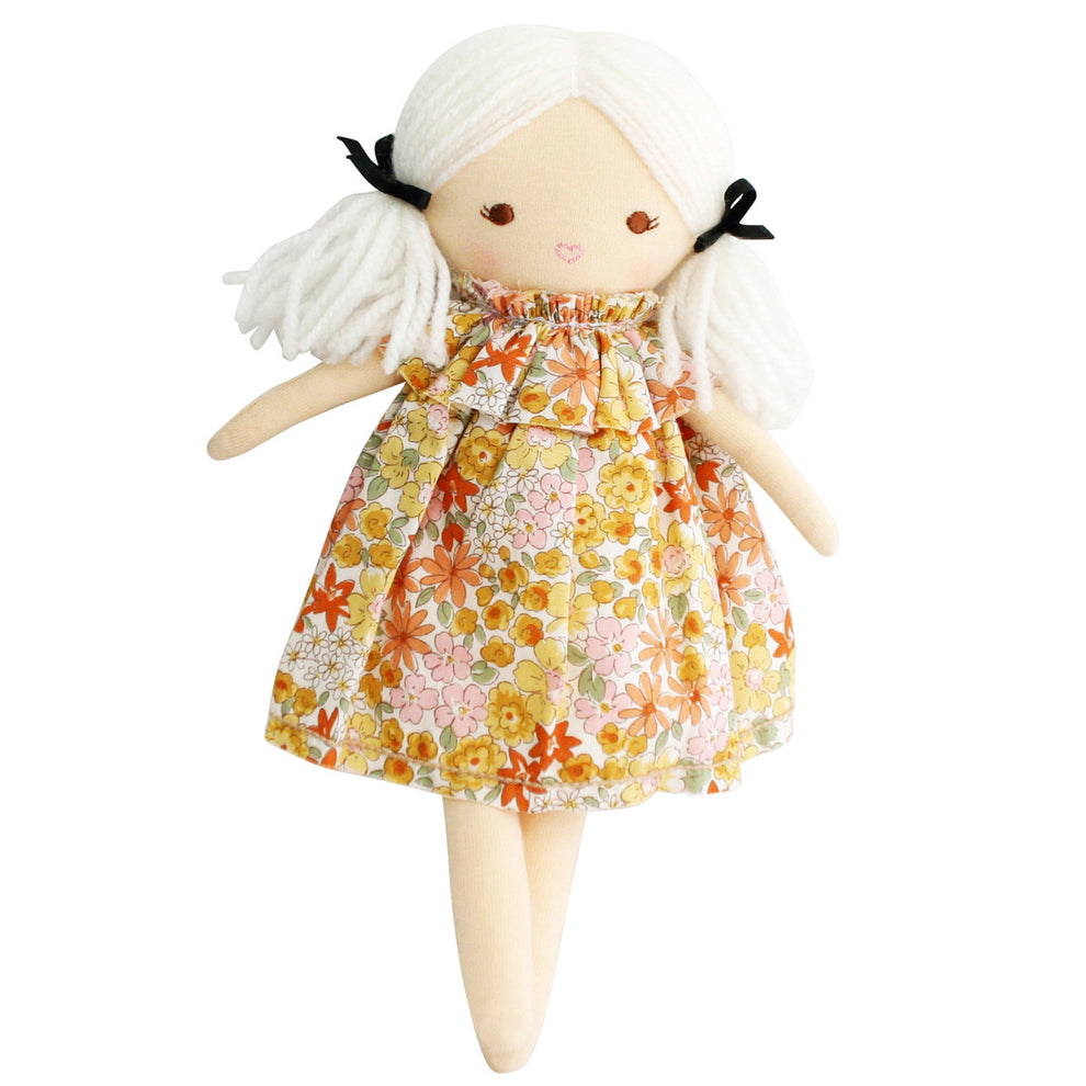 Alimrose Mini Matilda Sleeping and Awake Doll - Sweet Marigold Color | Perfect Gift for Kids, Collectors & Nursery Decor