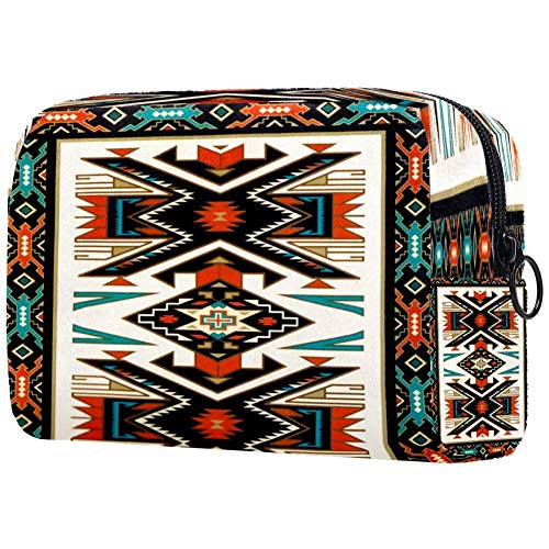 Native American Cosmetic Bag - Stylish Makeup Pouch & Travel Toiletry Organizer for Women | Perfect for Travel, Gym & Daily Use