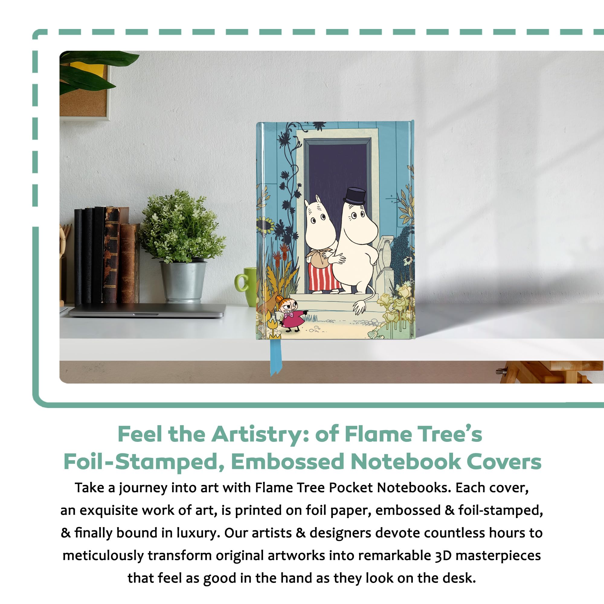 Tiffany & Co. Inspired Parrots Foiled Pocket Journal - Flame Tree Notebook for Writing, Sketching & Travel - Perfect Gift for Writers & Artists