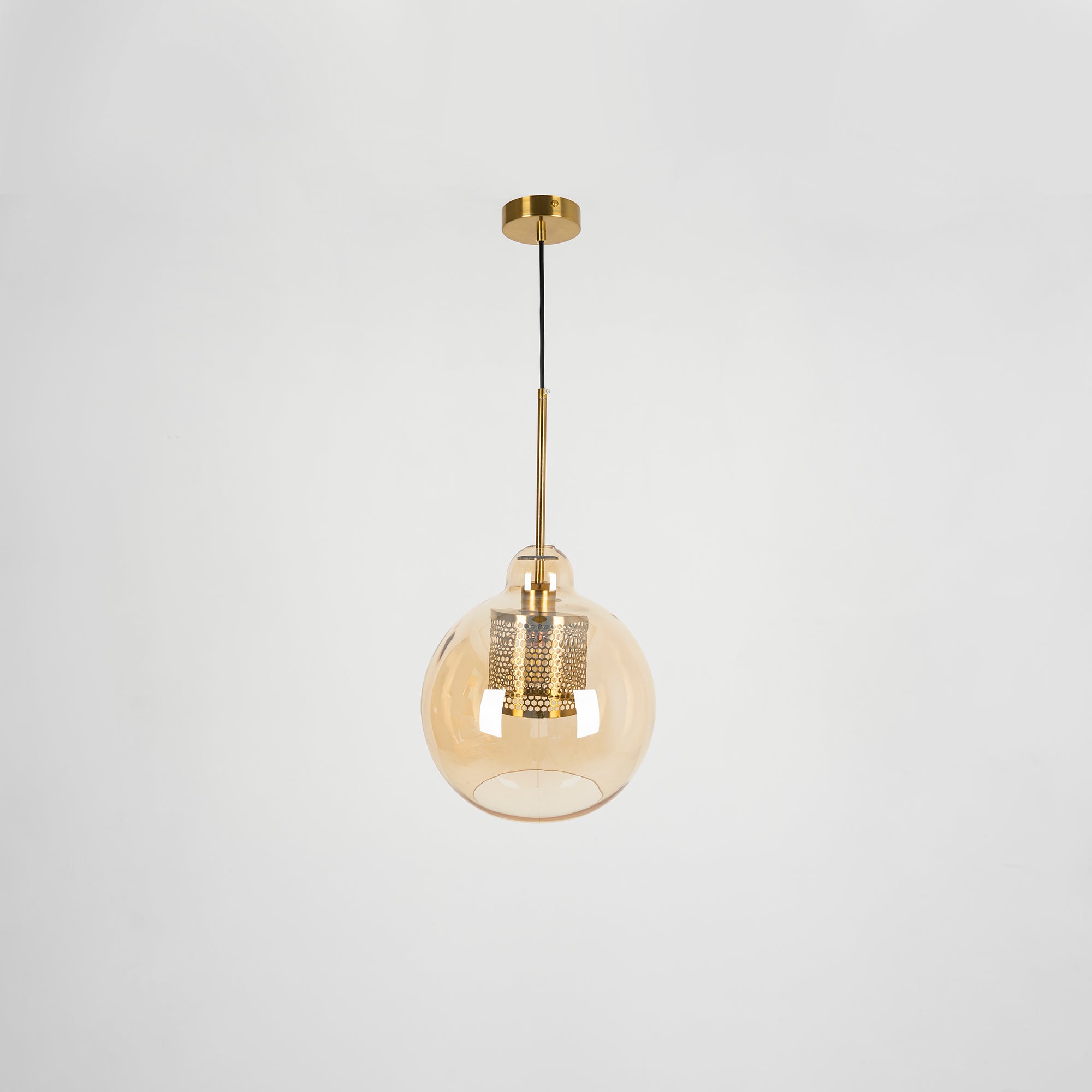 Chiswick Glass Pendant Light - Modern Hanging Ceiling Lamp for Kitchen Island, Dining Room & Bedroom Lighting