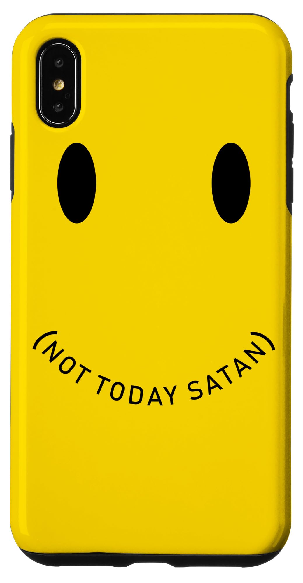 iPhone XS Max Not Today Satan Phone Case - Funny Protective Cover for iPhone XS Max - Perfect for Daily Use, Work, and Social Events