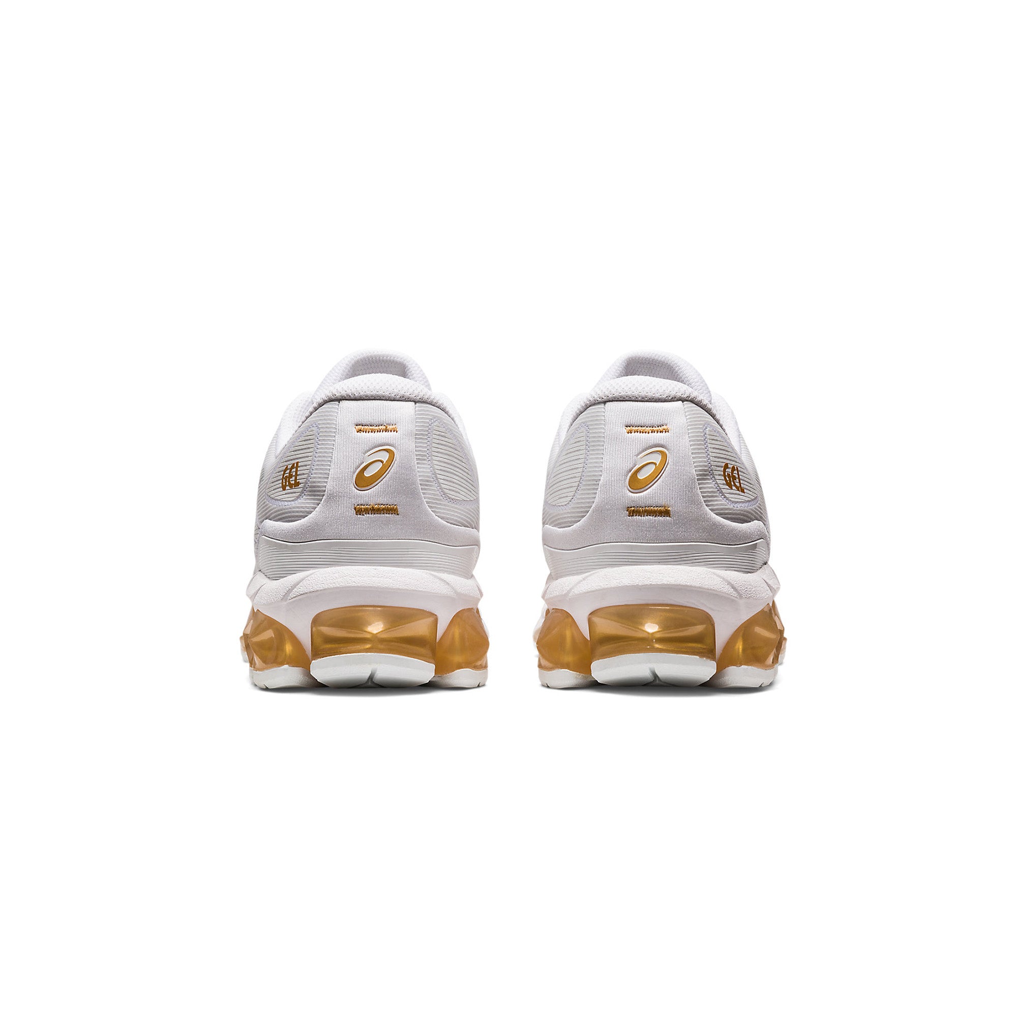 ASICS Gel Quantum 360 VII Running Shoes - White & Pure Gold - Men's Cushioned Athletic Sneakers for Jogging, Gym Workouts & Daily Wear