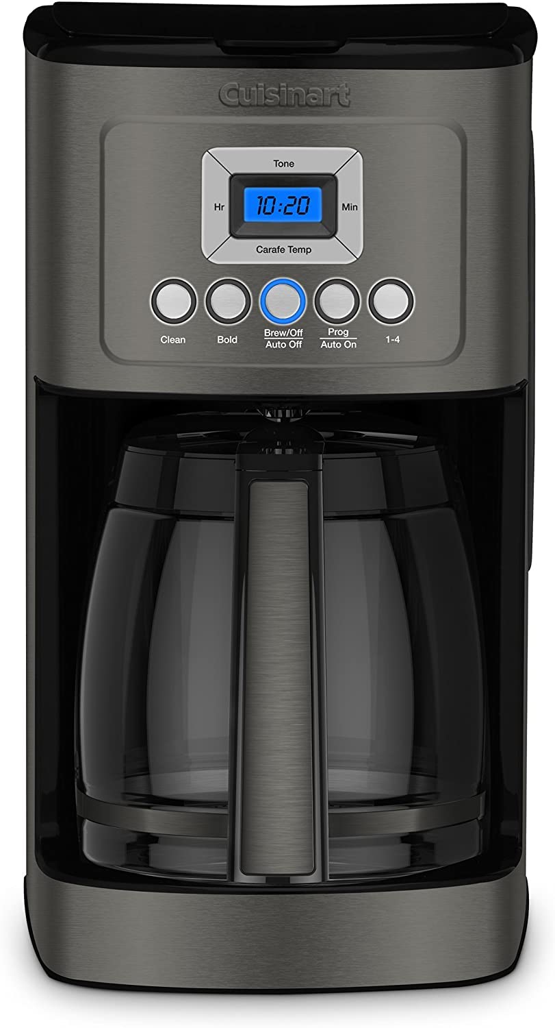 Premium Touchscreen Coffee Grinder & Programmable Coffee Maker Set - 14 Cup Capacity, Black Stainless Steel - Perfect for Home Kitchens & Office Break Rooms