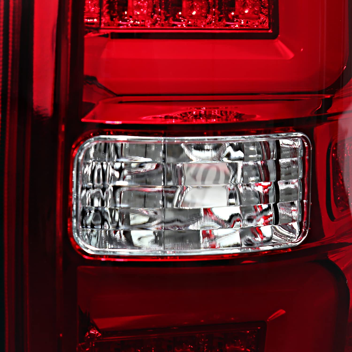 Spec-D Tuning Red LED Tail Lights with Light Bar for 2009-2014 Ford F150 - Left & Right Pair Assembly - Upgrade Your Truck's Style & Visibility for Night Driving & Custom Look