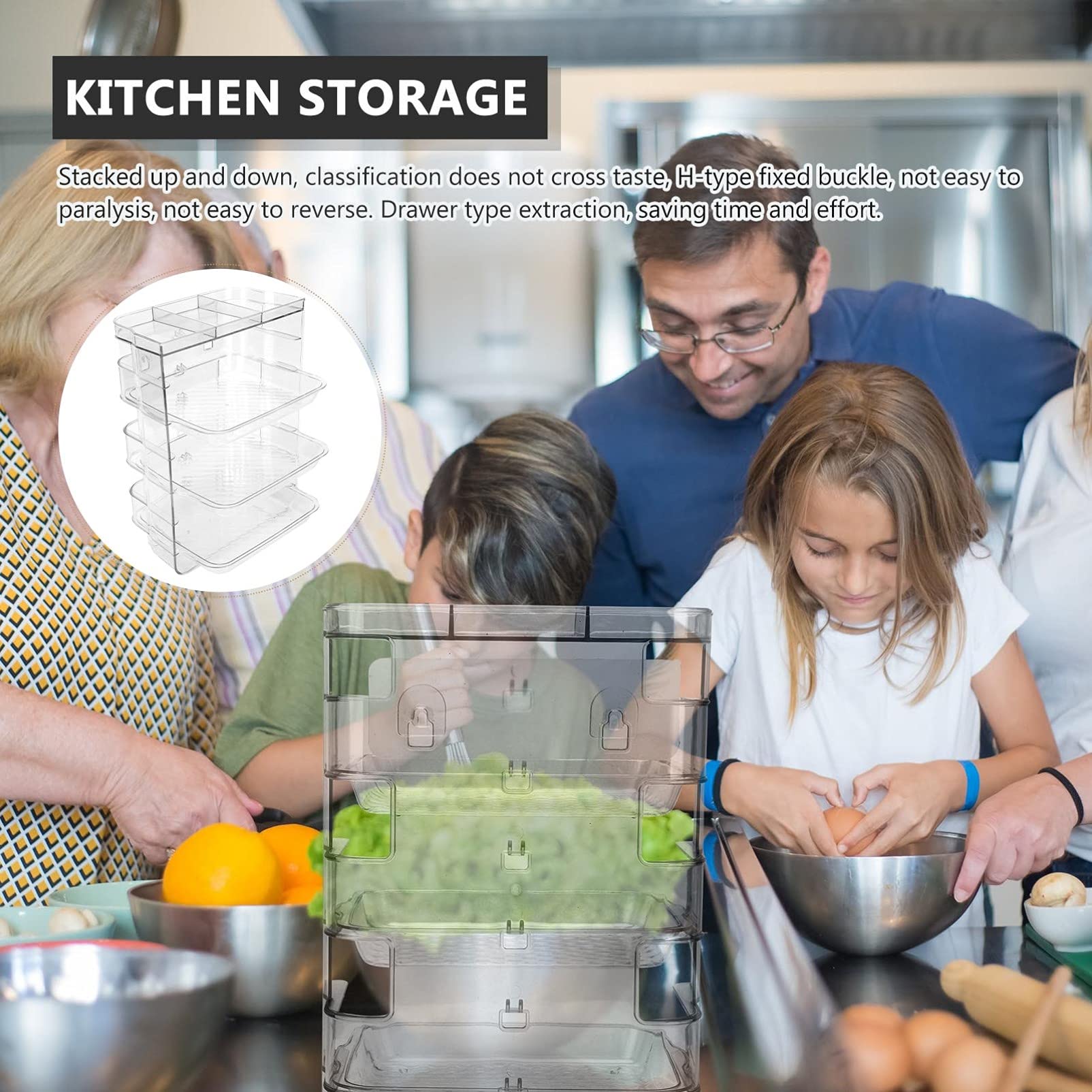 3-Tier Clear Stackable Food Prep Tray - Microwave Safe Vegetable Dish Plate for Hot Pot, Kitchen & Restaurant Use - Perfect for Meal Prep, Buffet Serving & Party Plating