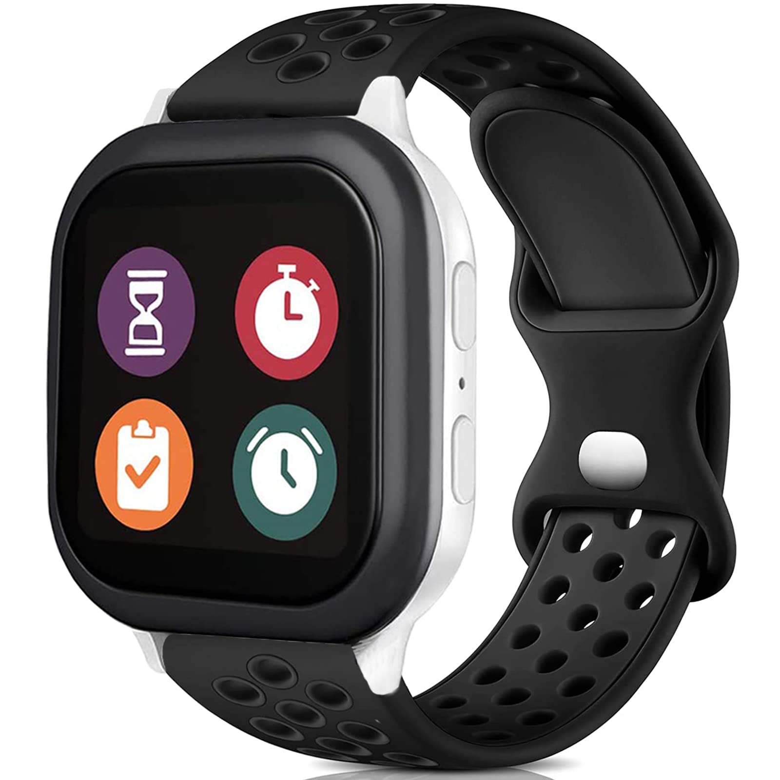 20mm Silicone Sport Smartwatch Band for Kids - Soft Breathable Replacement Strap Compatible with Gizmo Watch 1 & 2 - Perfect for Boys and Girls Outdoor Play, School Activities & Daily Wear