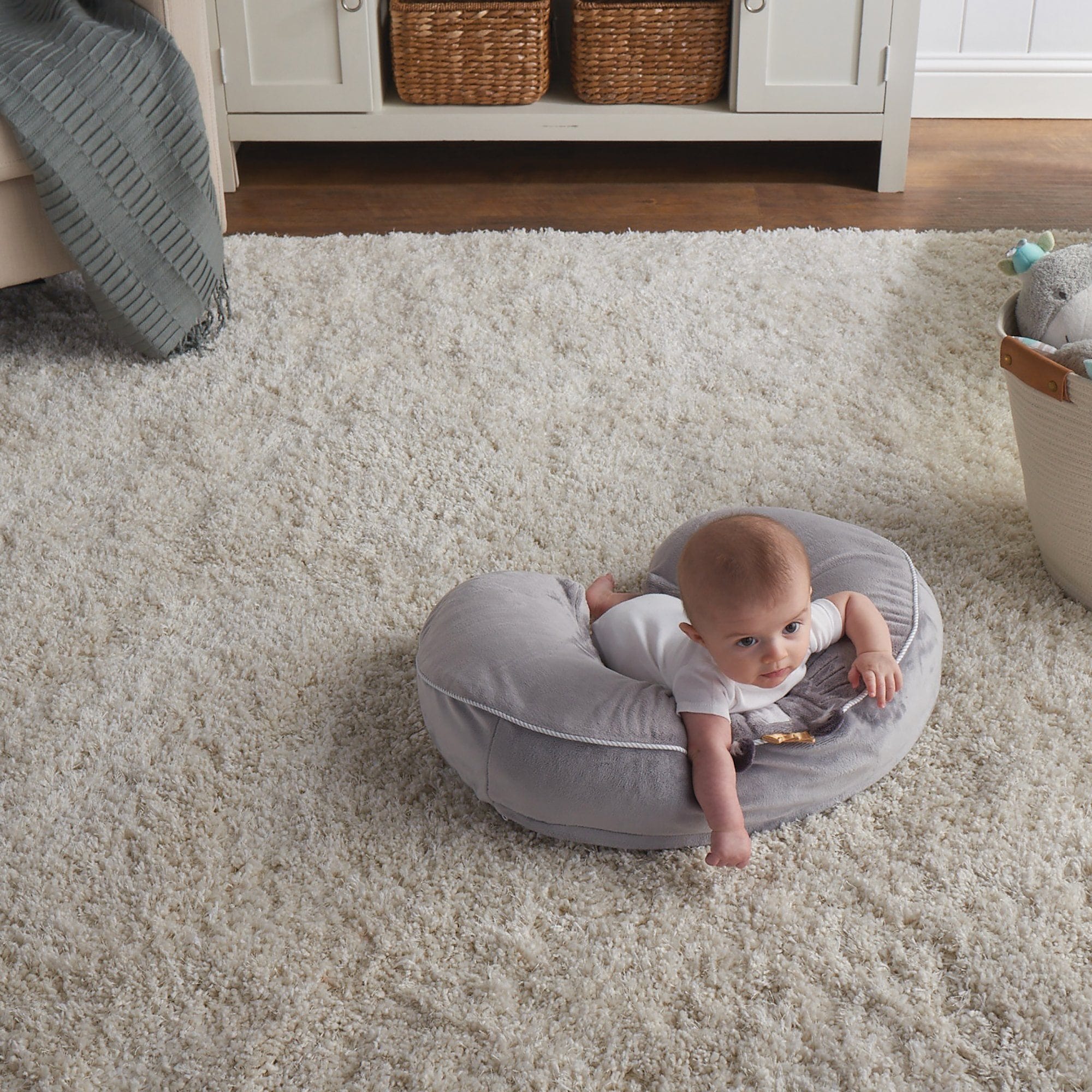 Boppy Luxe Slipcovered Nursing Pillow - Soft & Supportive Breastfeeding Pillow for New Moms, Comfortable Baby Feeding Support for Nursing, Bottle Feeding & Tummy Time