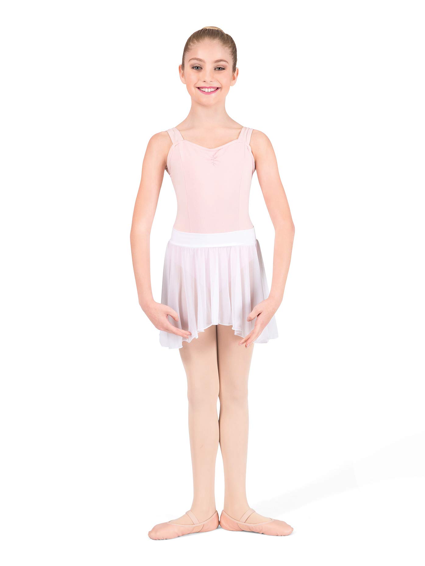 Girls Mesh Ballet Skirt - Pull-On Dance Tutu for Performance & Practice