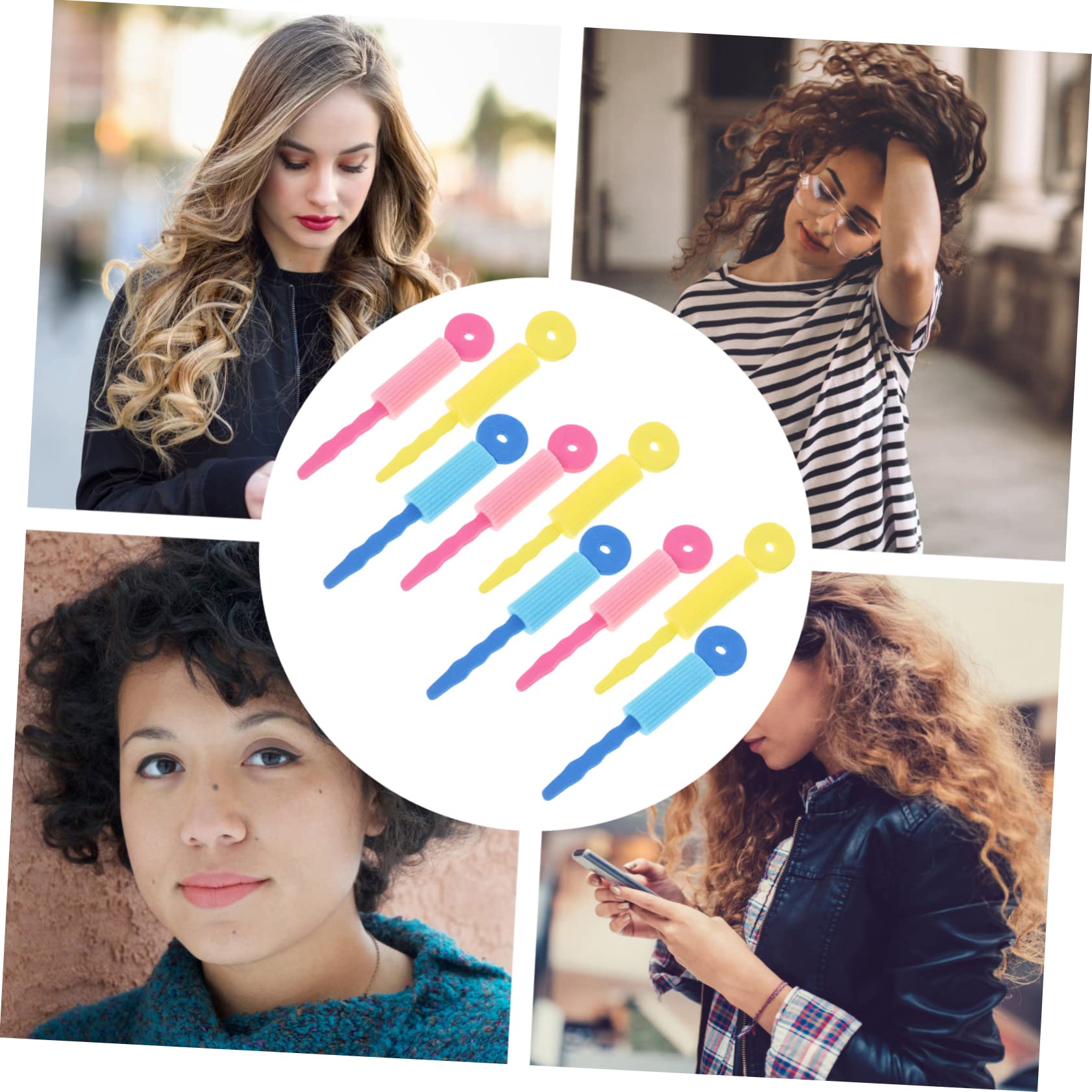 Beavorty 9 Pcs Sponge Hair Rollers for Women & Girls - Non-Damaging Curling Tool for Wavy & Curly Hair - Perfect for Overnight Styling, Home Salon & Party Hairstyles