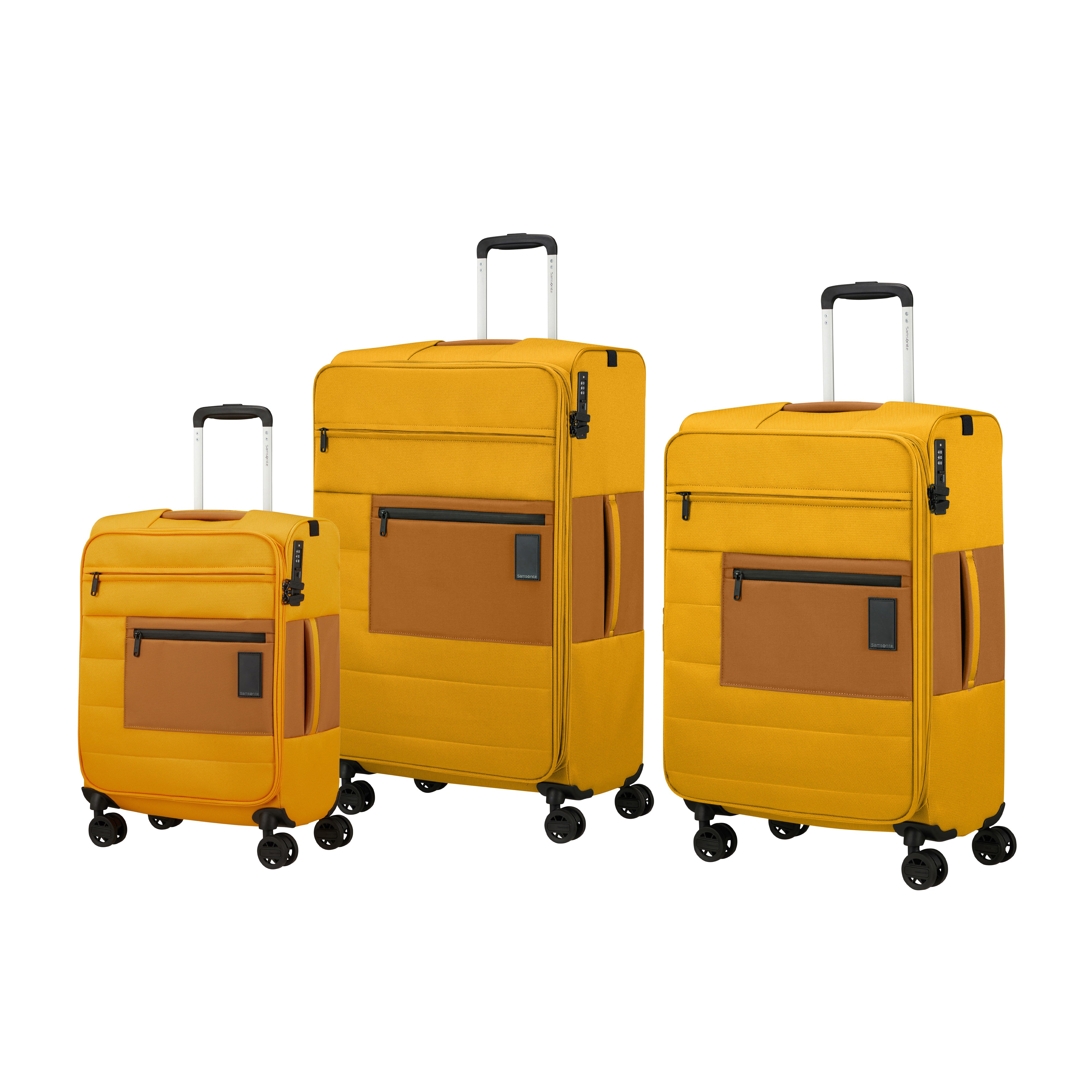 Samsonite Vaycay 3 Piece Spinner Luggage Set - Lightweight Expandable Suitcase with 360° Wheels for Travel, Vacation & Business Trips (Black)
