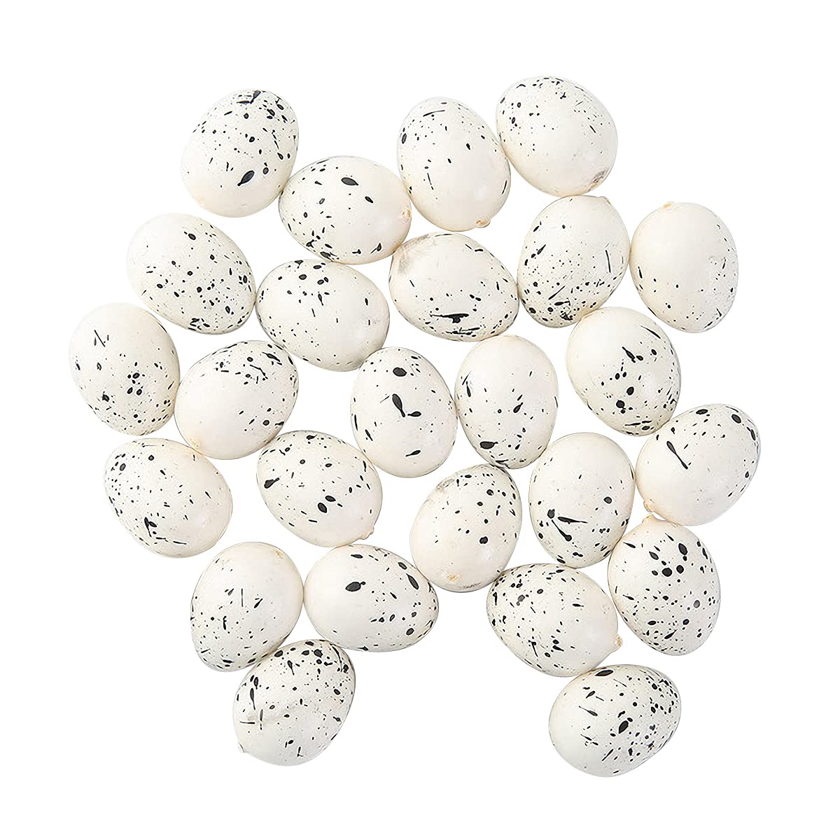 30Pcs DIY Foam Easter Eggs Decorations - Hand-Painted Bird & Pigeon Eggs for Easter Party, Kids Crafts, Home Decor & Gift Ideas (White) | Perfect for Easter Egg Hunts, Spring Celebrations & Classroom Activities