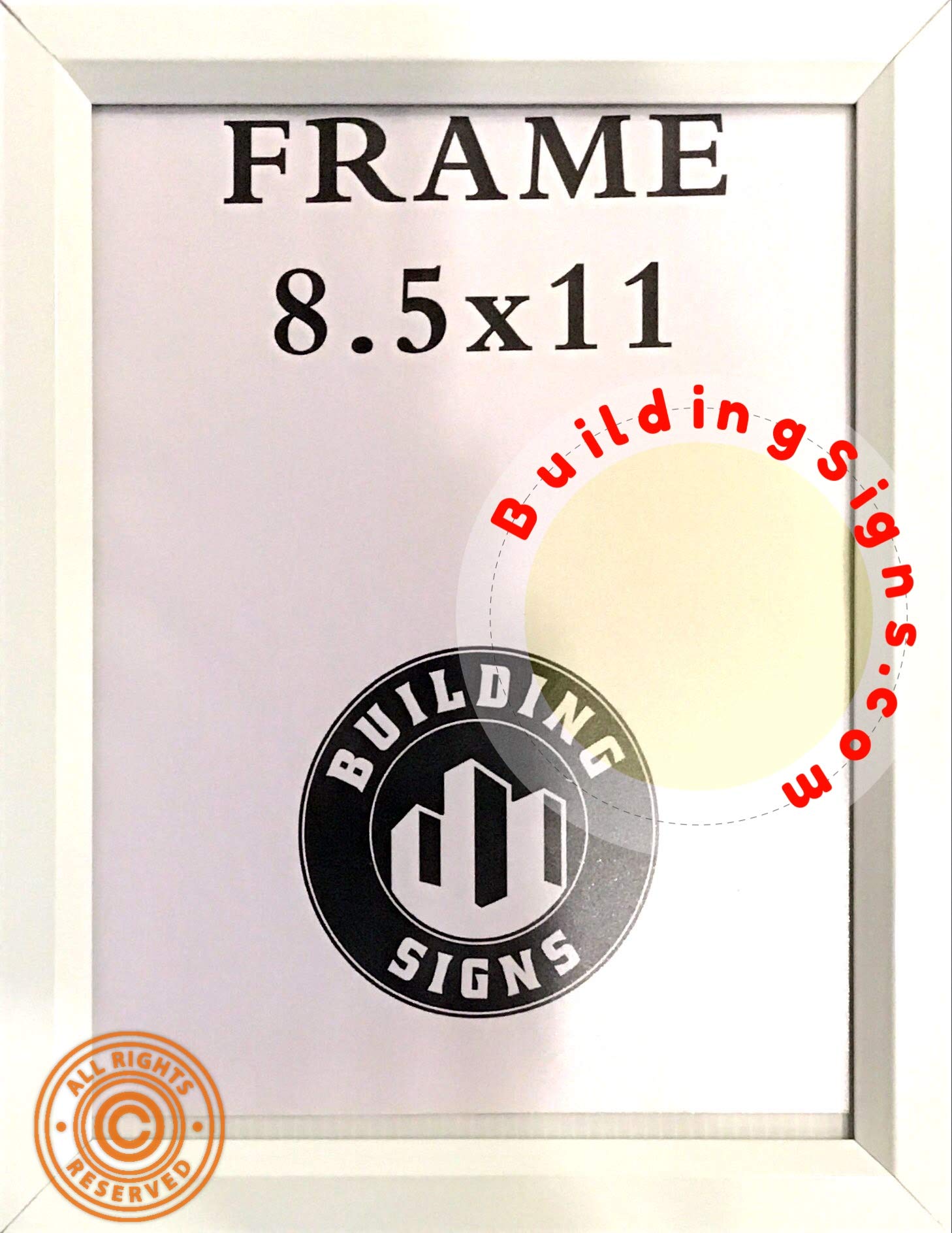 Premium Heavy Duty Poster Frames 8.5x11 Inches - Slide-in Design for Easy Photo/Art Display - White Wall Decor for Home, Office & Gallery (Set of 1) - Perfect for Certificates, Artwork & Family Photos