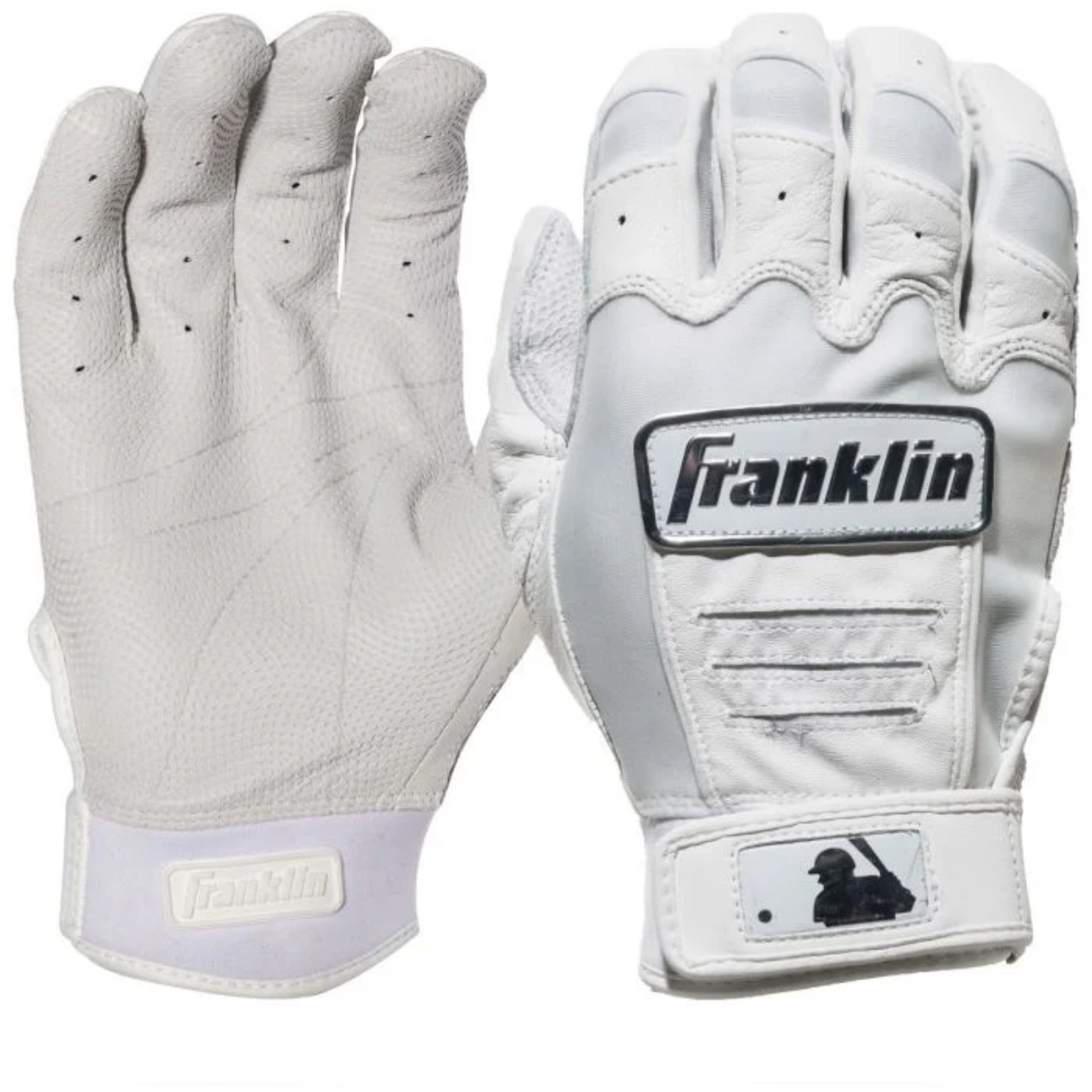 Franklin CFX Pro Full Color Chrome Adult Batting Gloves - Baseball & Softball Training Gloves for Men & Women - Perfect for Hitting Practice, Batting Cage & Field Play