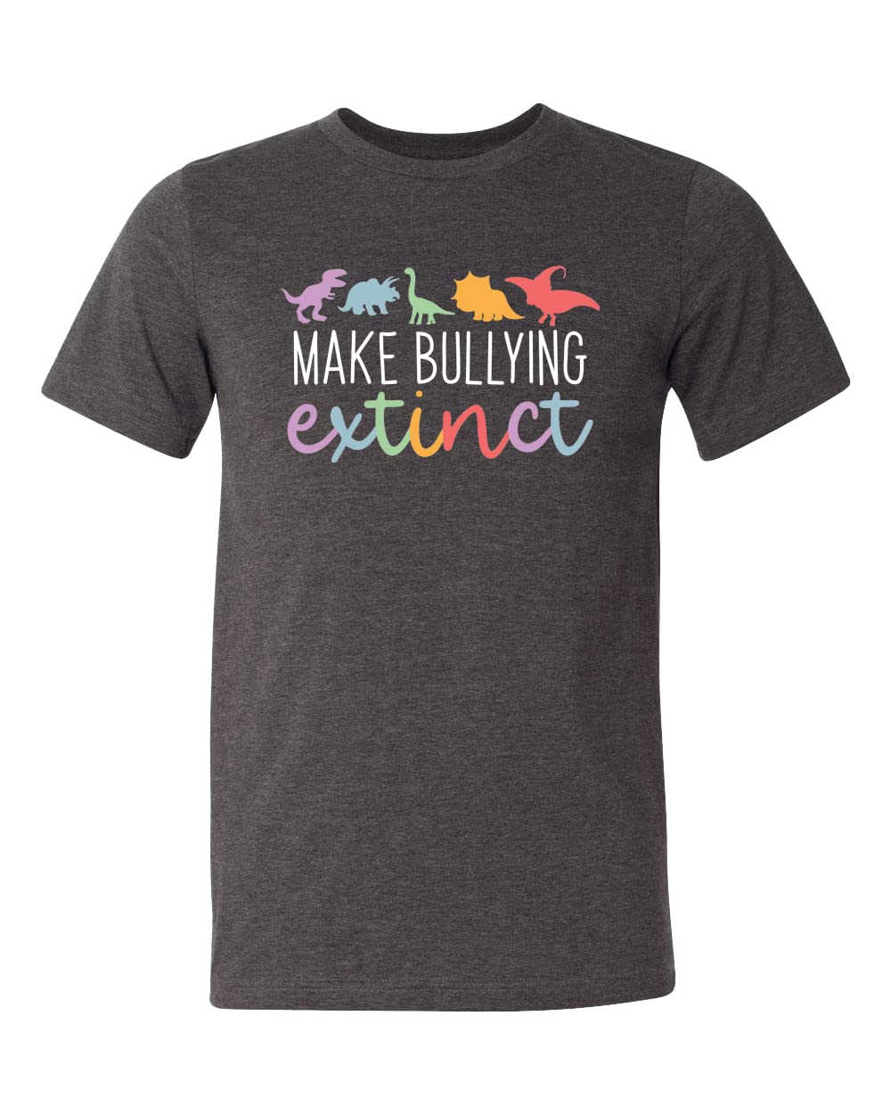 Anti-Bullying LGBTQ Dinosaur Shirt - Stop Bullying Tee for Pride, Funny Lesbian & Gay Apparel - Perfect for Pride Parades, School Events & LGBTQ Ally Support