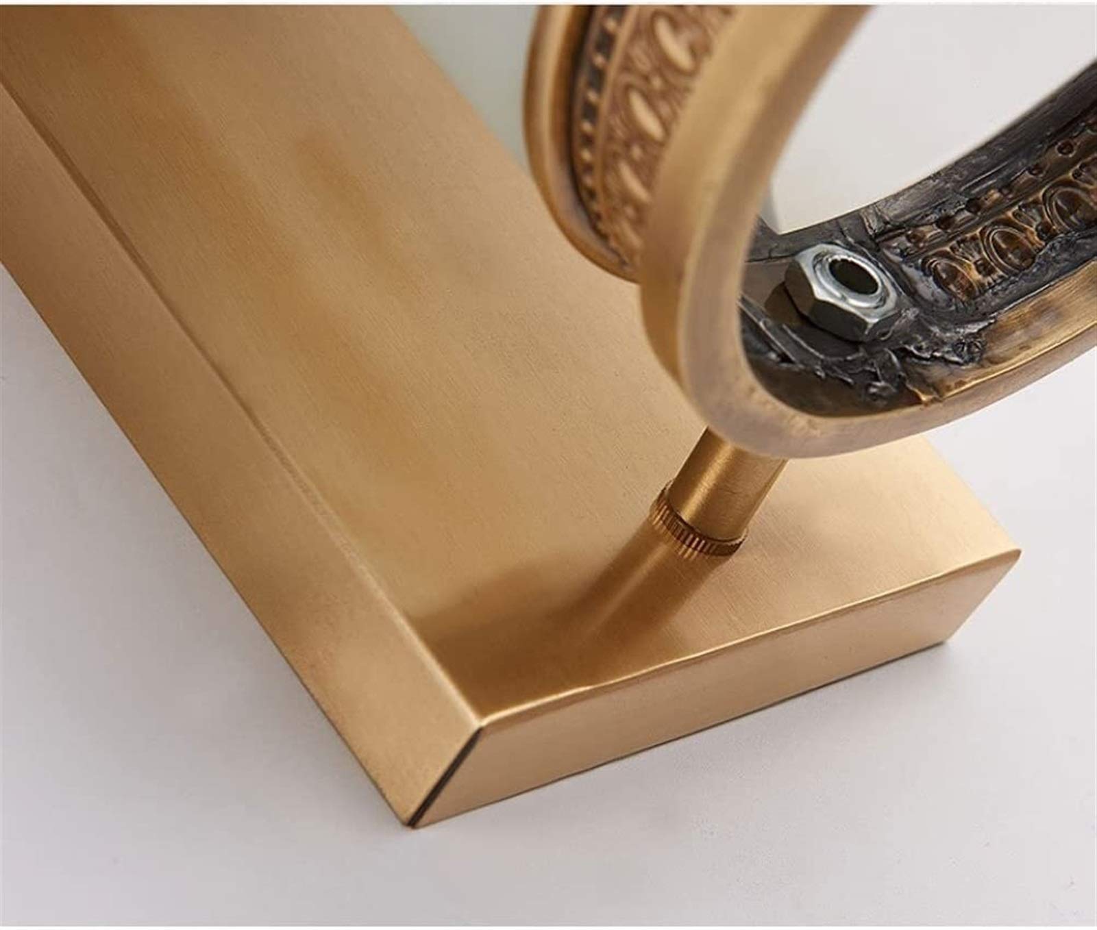 Outdoor Wall Light - Brass Wall Lamp with Glass Shade, Waterproof Fence Lighting, Victorian Style Street Lantern (21x40cm) - Perfect for Garden, Patio, Porch & Exterior Decoration