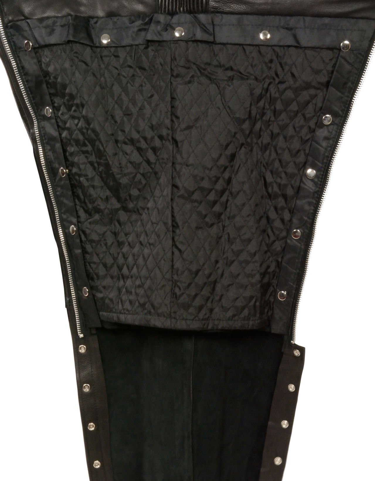 Milwaukee Leather Men's Four Pocket Thermal Lined Leather Chap - Black, 5X - Motorcycle Riding Gear for Winter & Cold Weather Protection