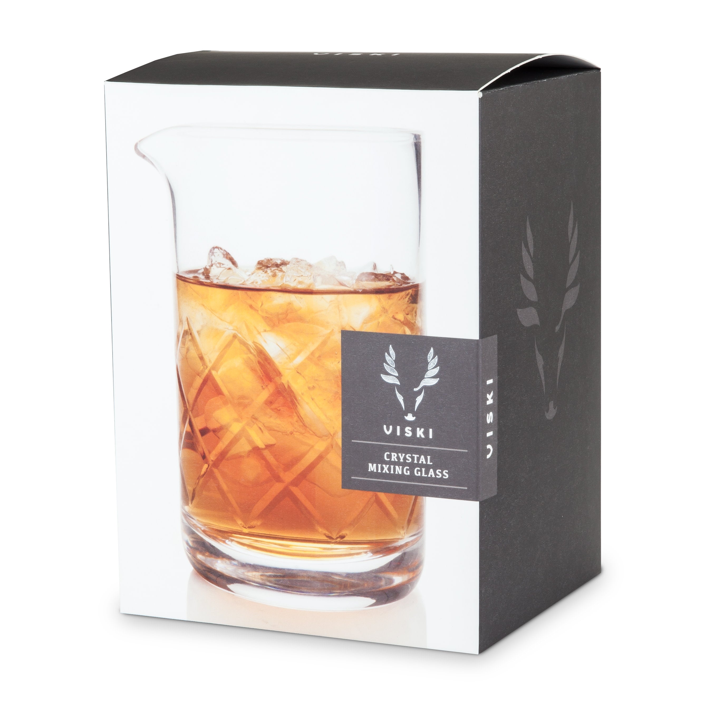 Premium Crystal Mixing Glass for Cocktails & Bar - High-Quality Mixing Glass for Home & Professional Bartenders - Perfect for Crafting Cocktails, Stirring Drinks & Mixology
